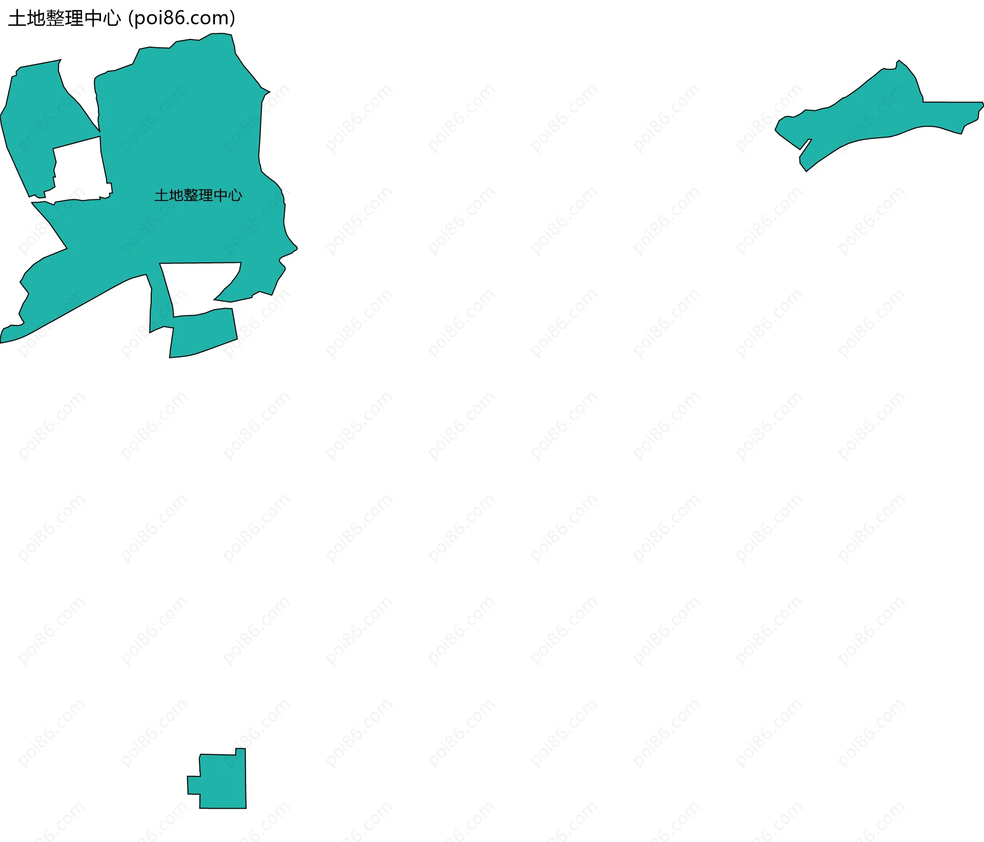 土地整理中心边界地图