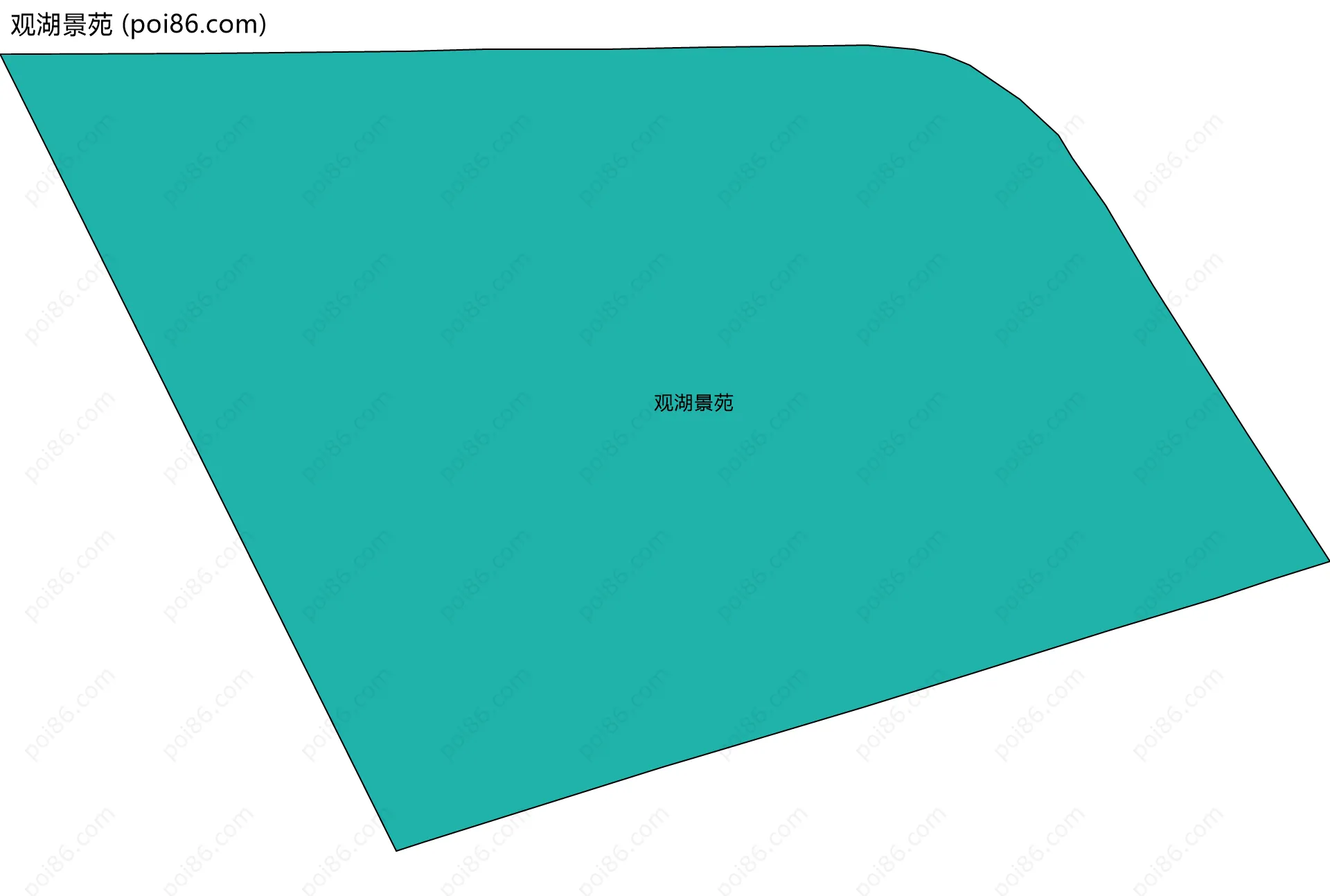 观湖景苑边界地图