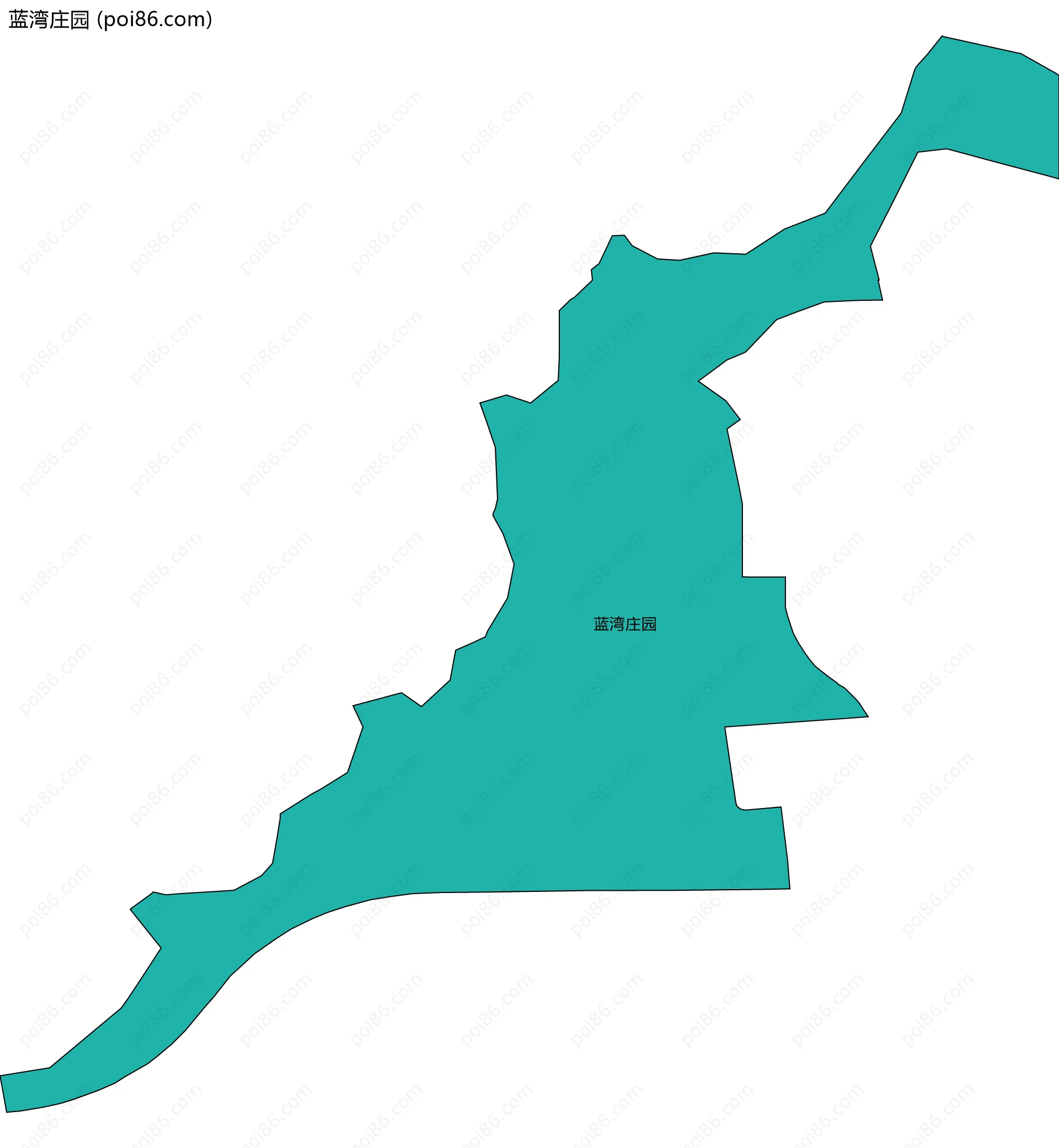 蓝湾庄园边界地图