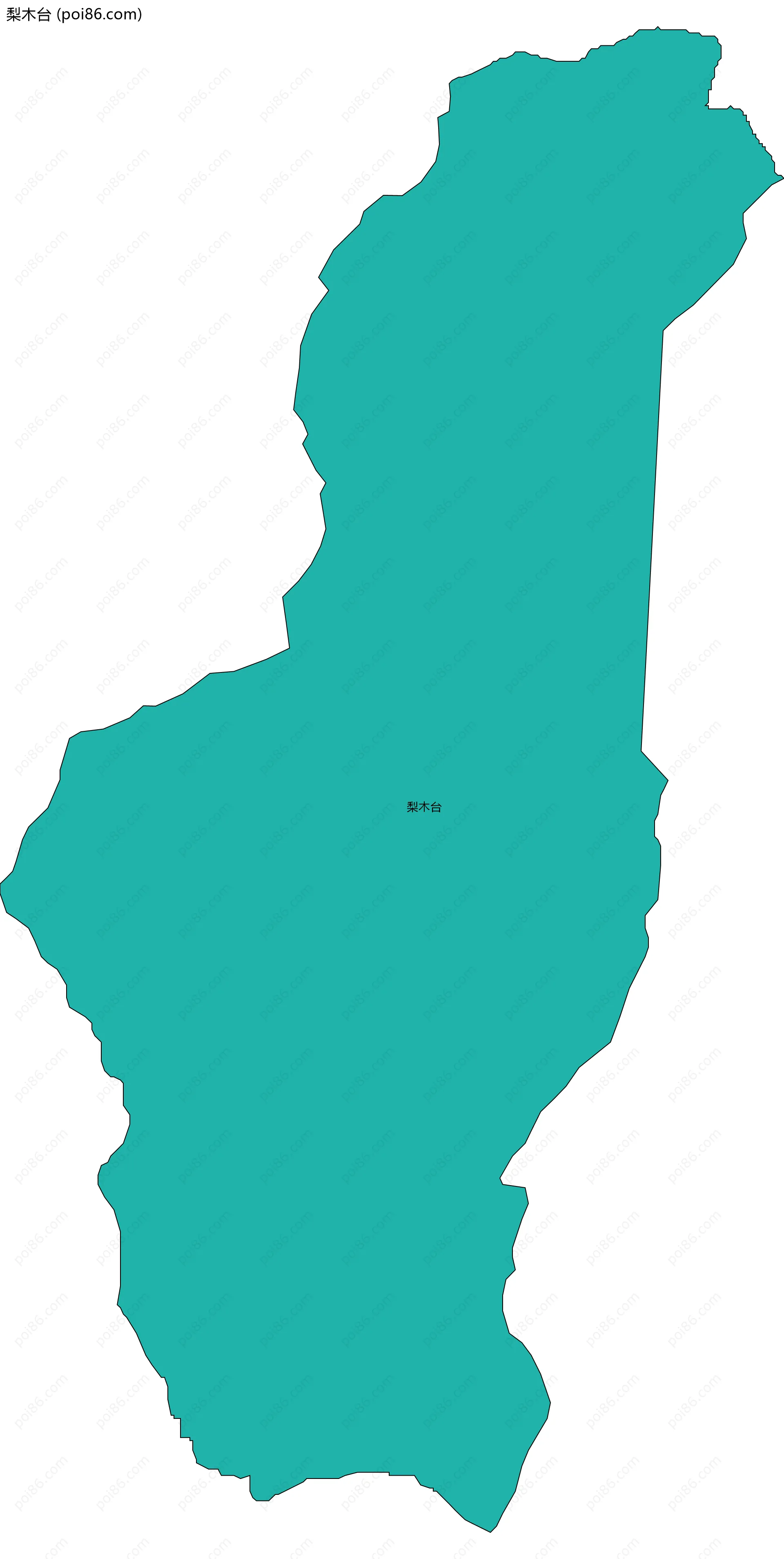 梨木台边界地图