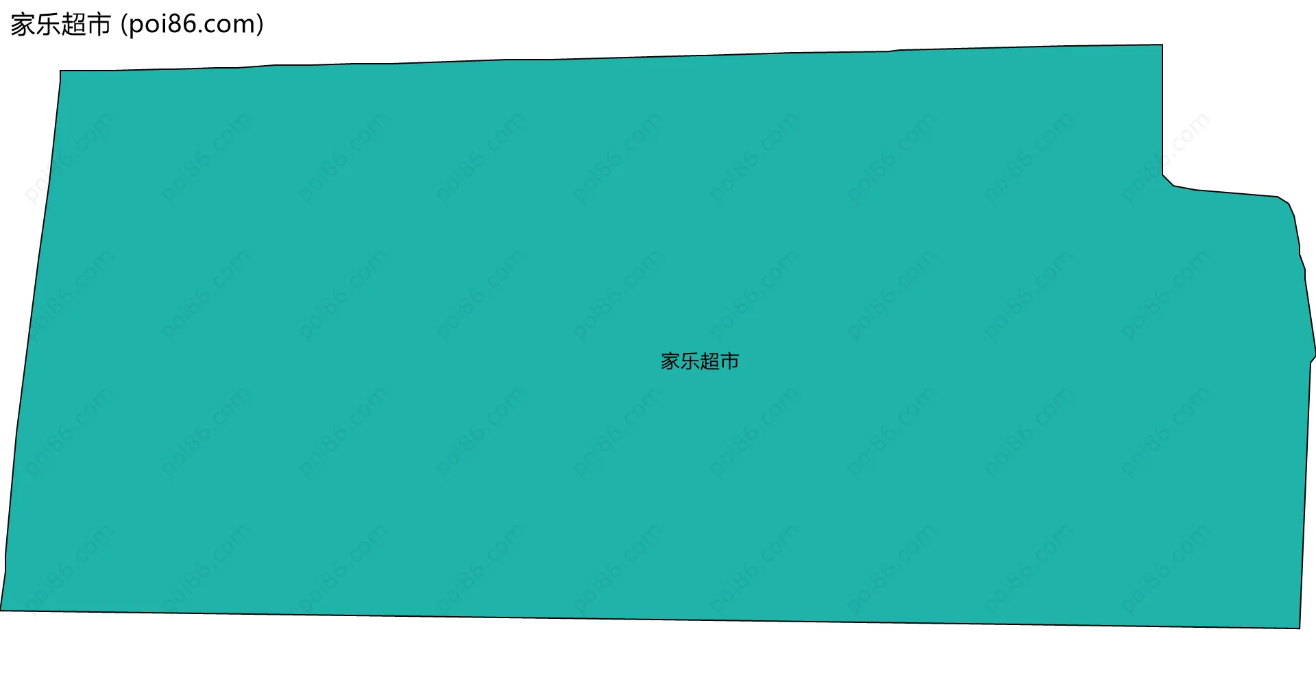 家乐超市边界地图