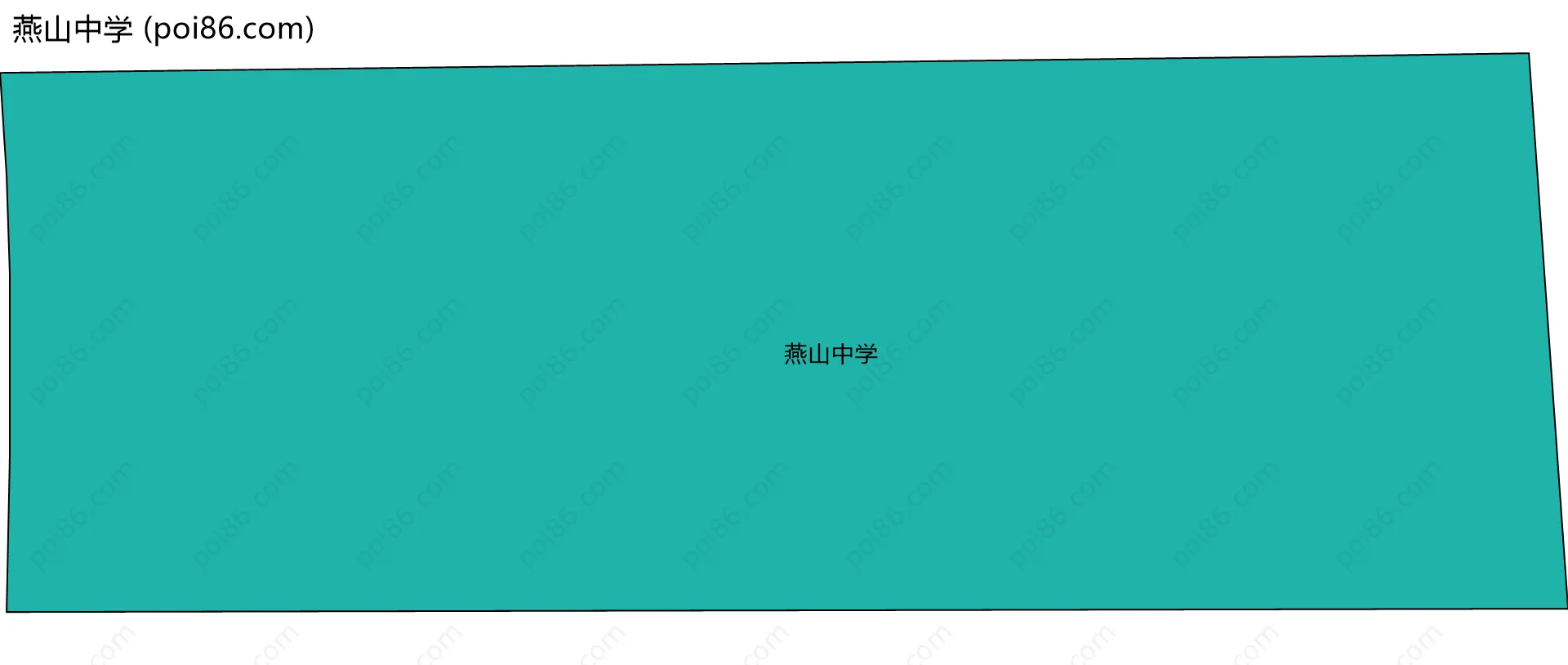 燕山中学边界地图