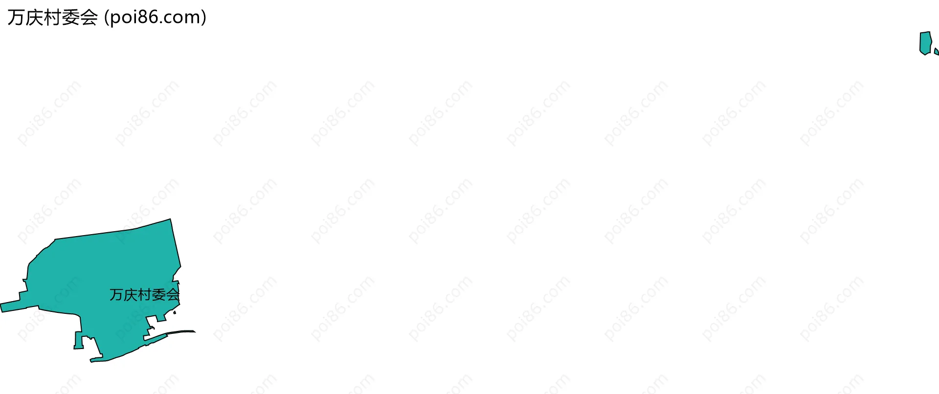 万庆村委会边界地图