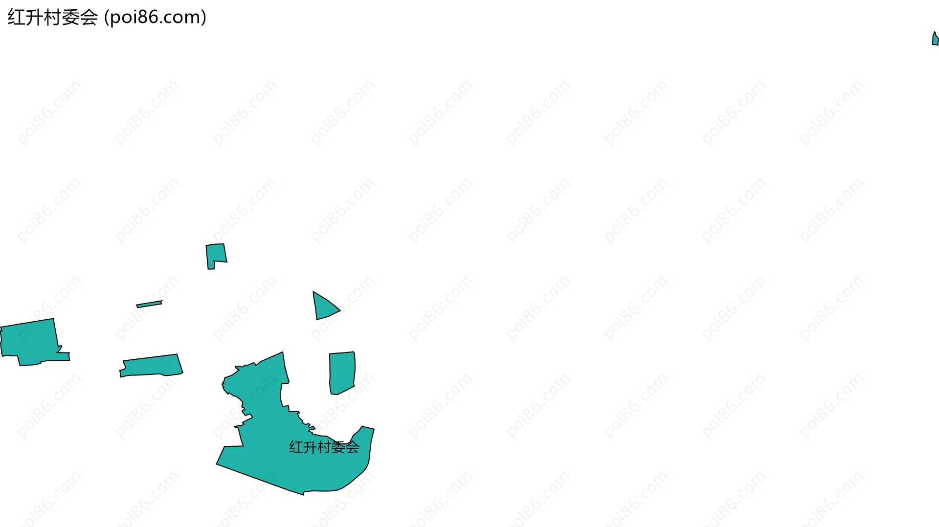 红升村委会边界地图