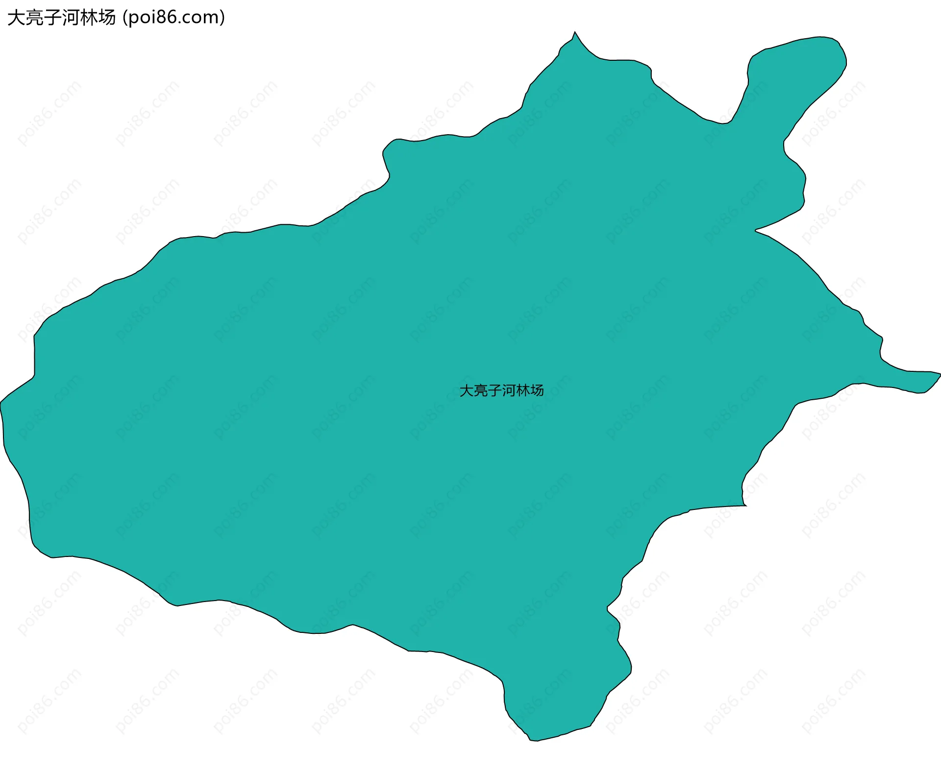 大亮子河林场边界地图