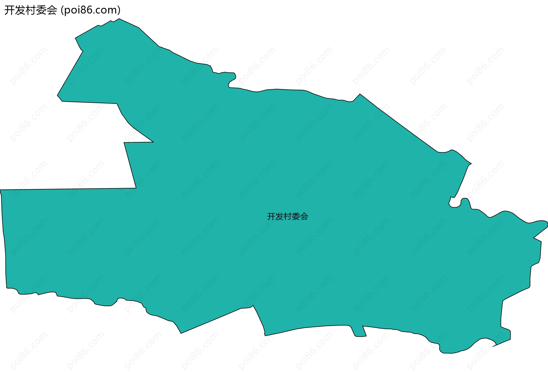 开发村委会边界地图