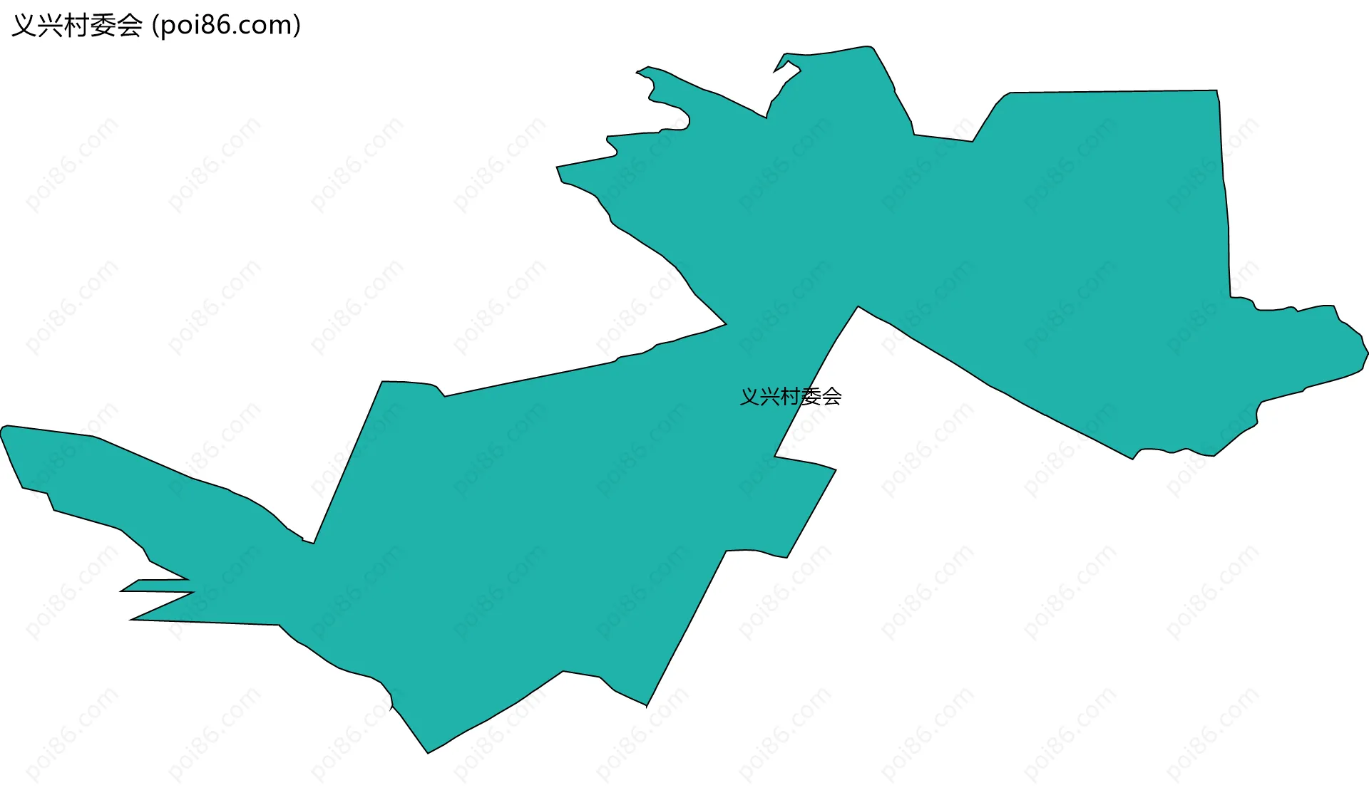 义兴村委会边界地图