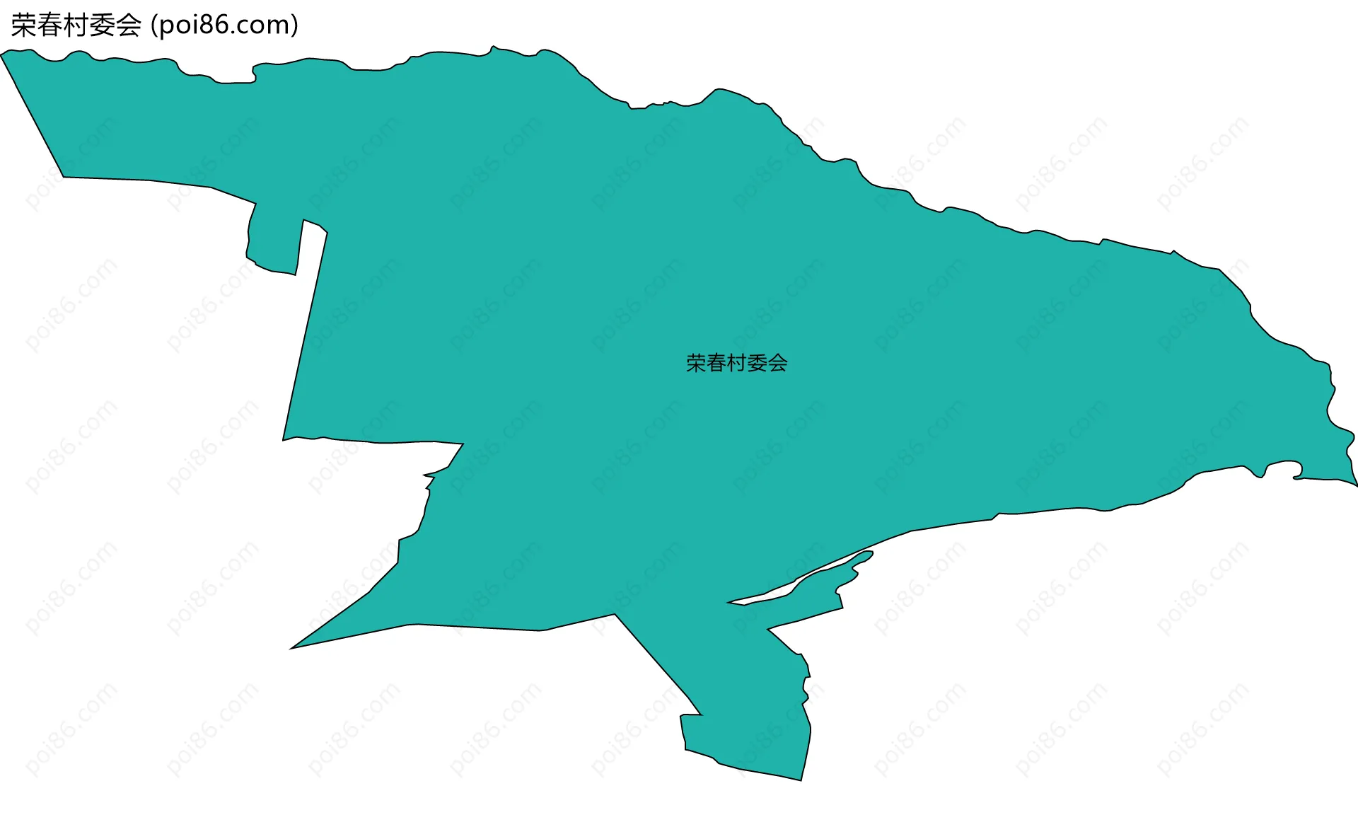 荣春村委会边界地图