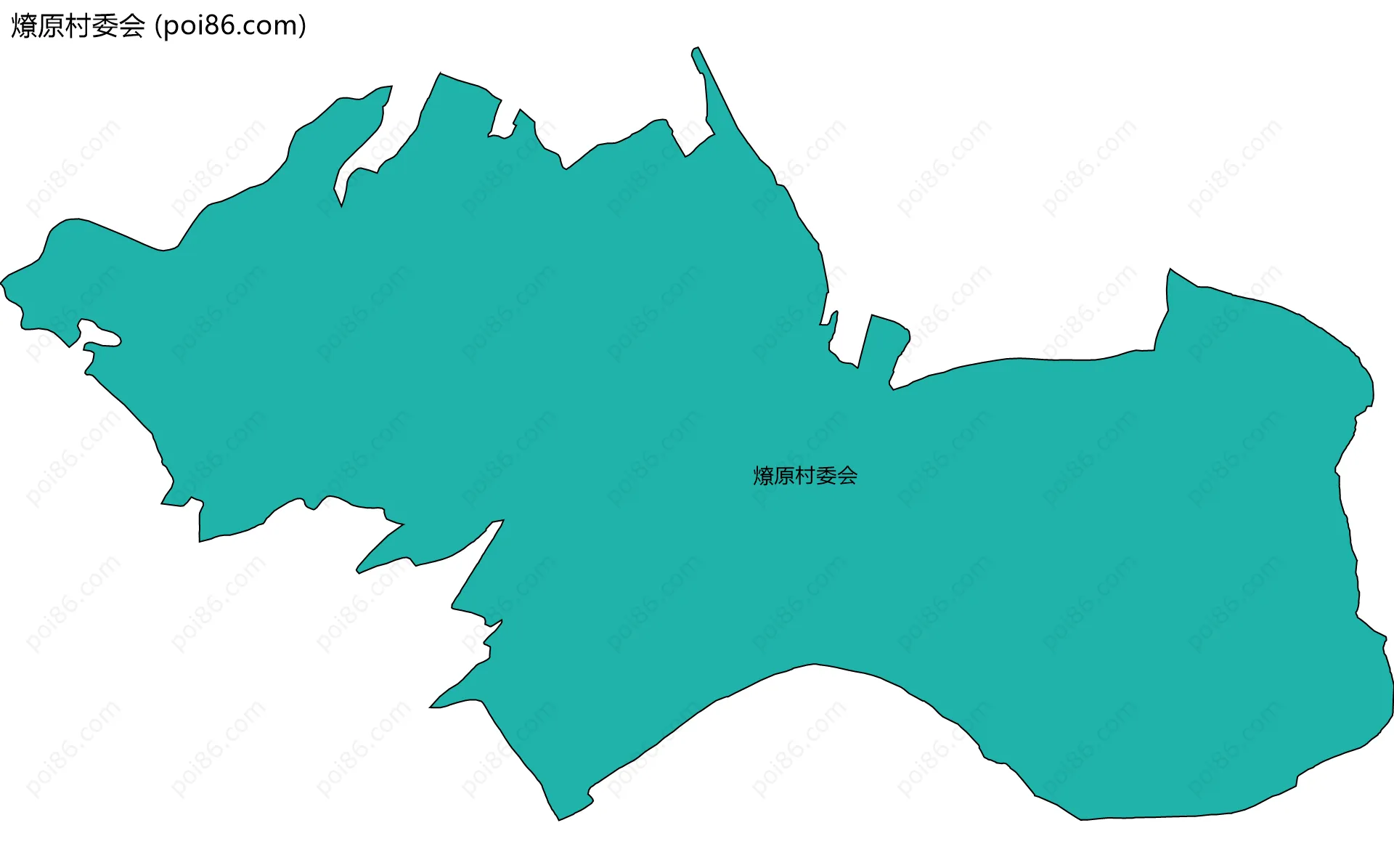 燎原村委会边界地图