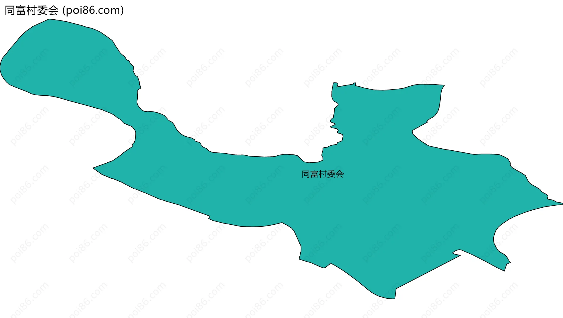 同富村委会边界地图
