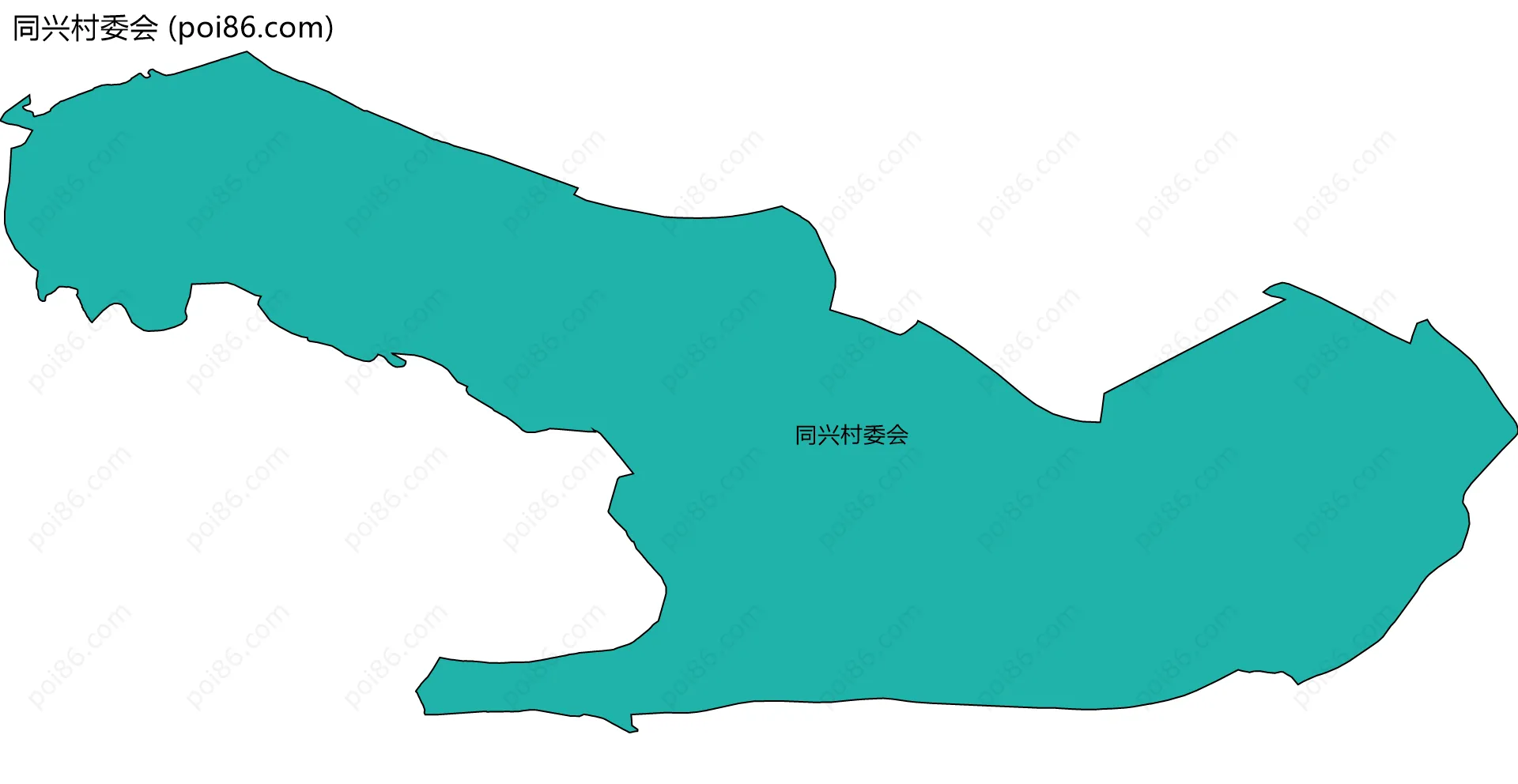 同兴村委会边界地图