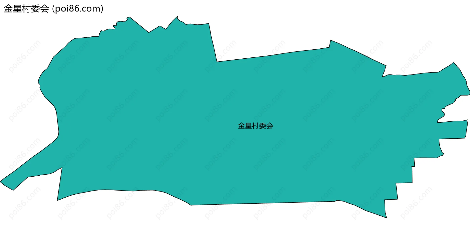 金星村委会边界地图