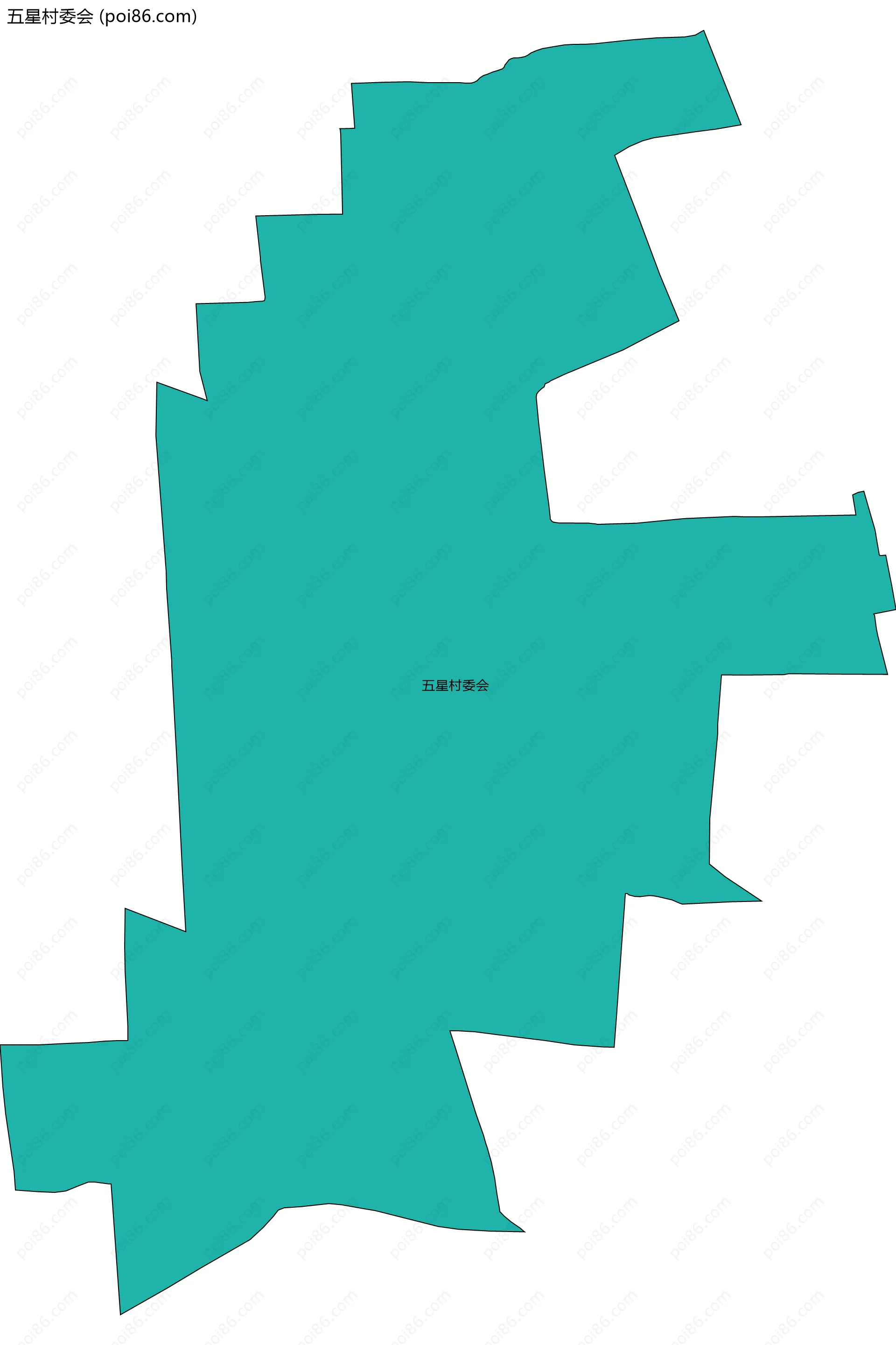 五星村委会边界地图