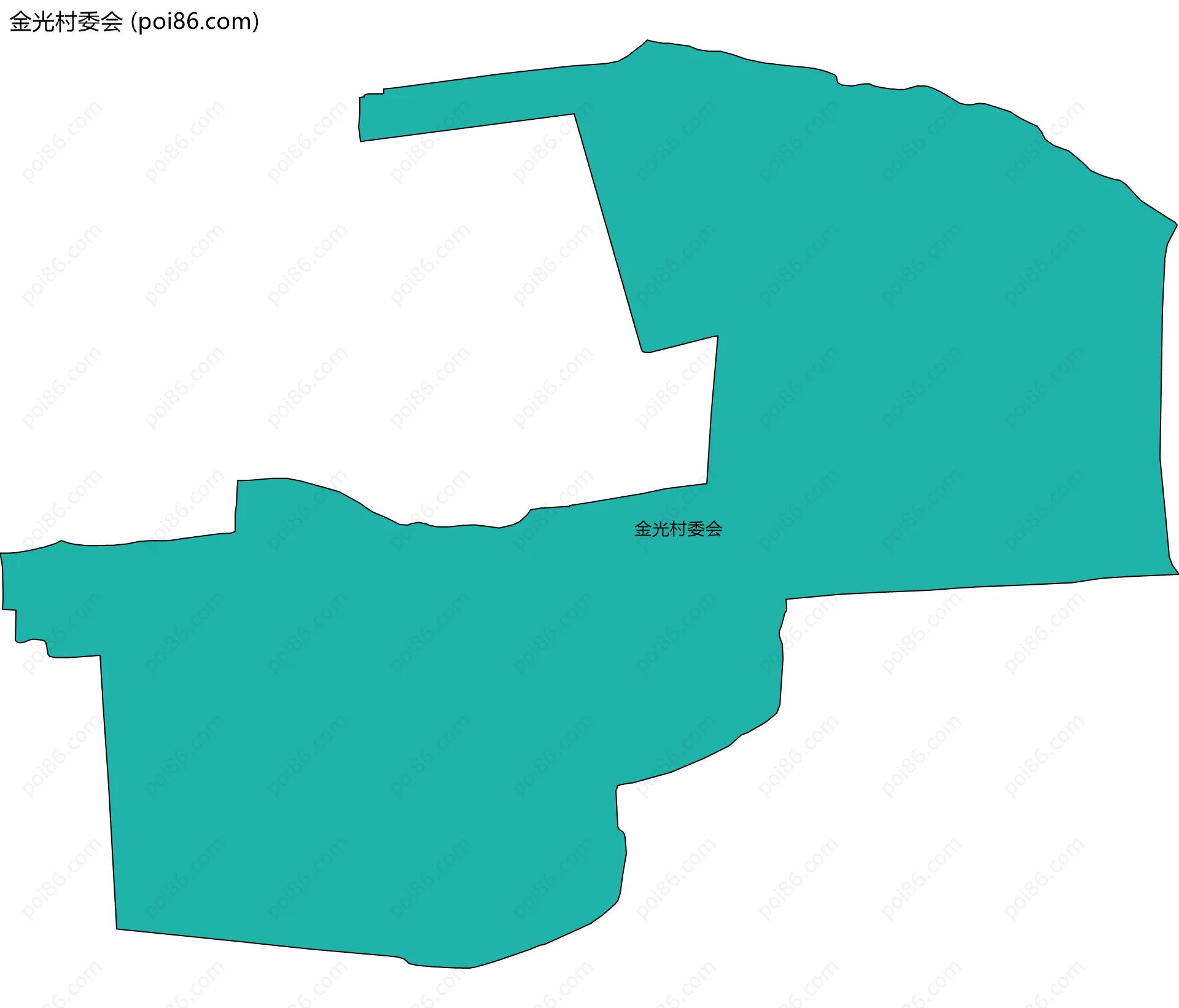 金光村委会边界地图