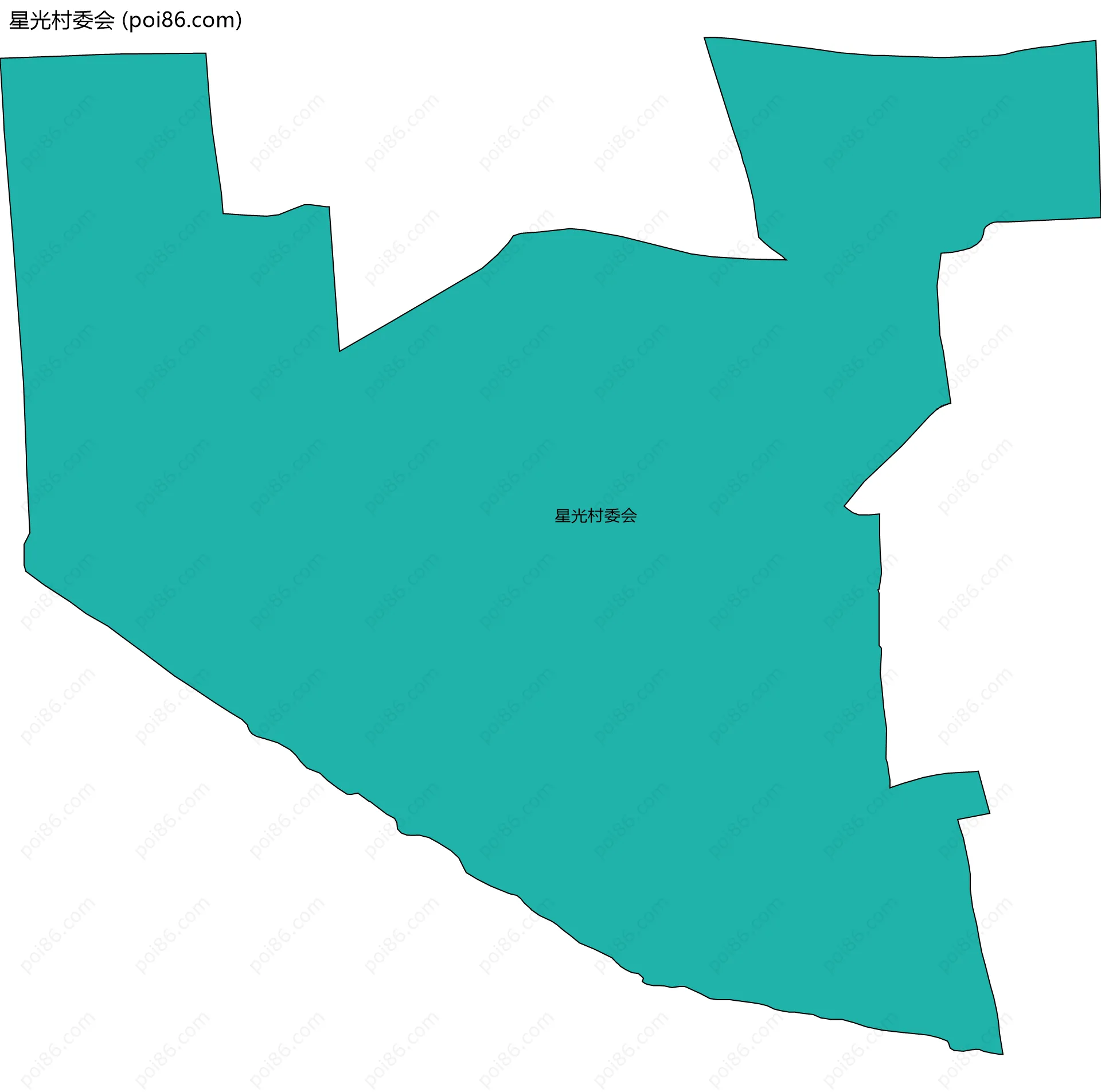 星光村委会边界地图