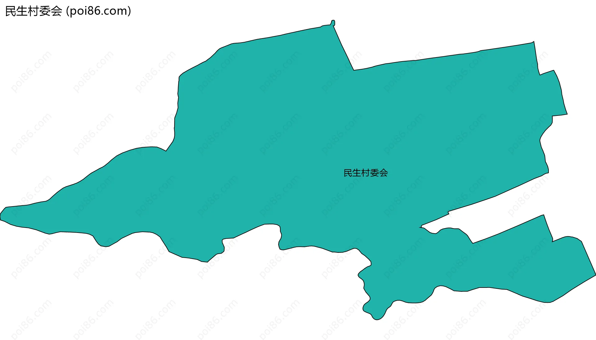 民生村委会边界地图