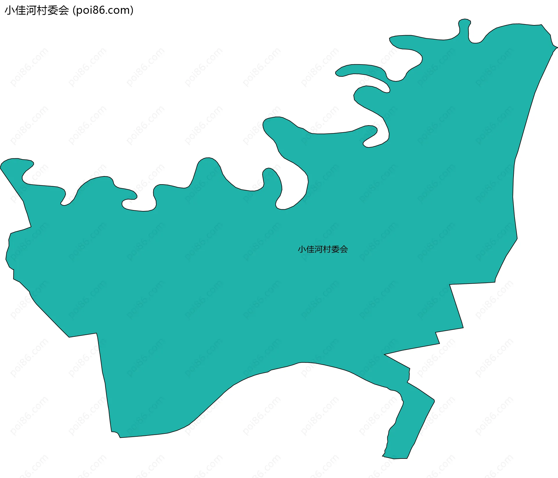 小佳河村委会边界地图