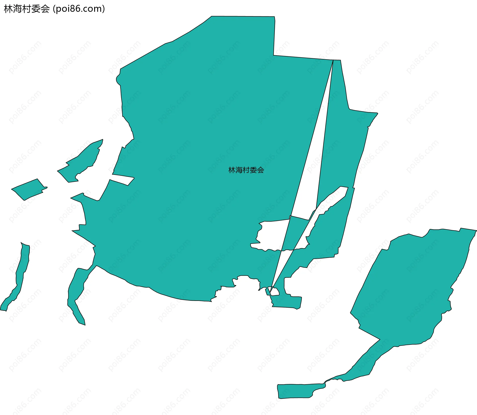 林海村委会边界地图