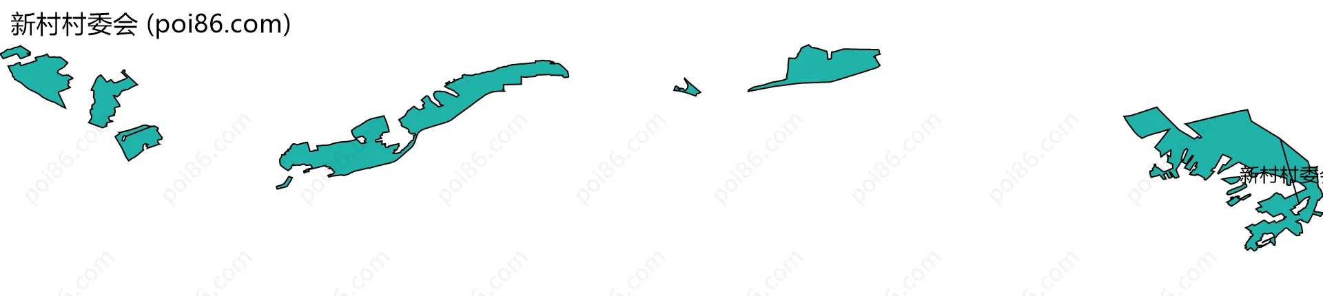 新村村委会边界地图