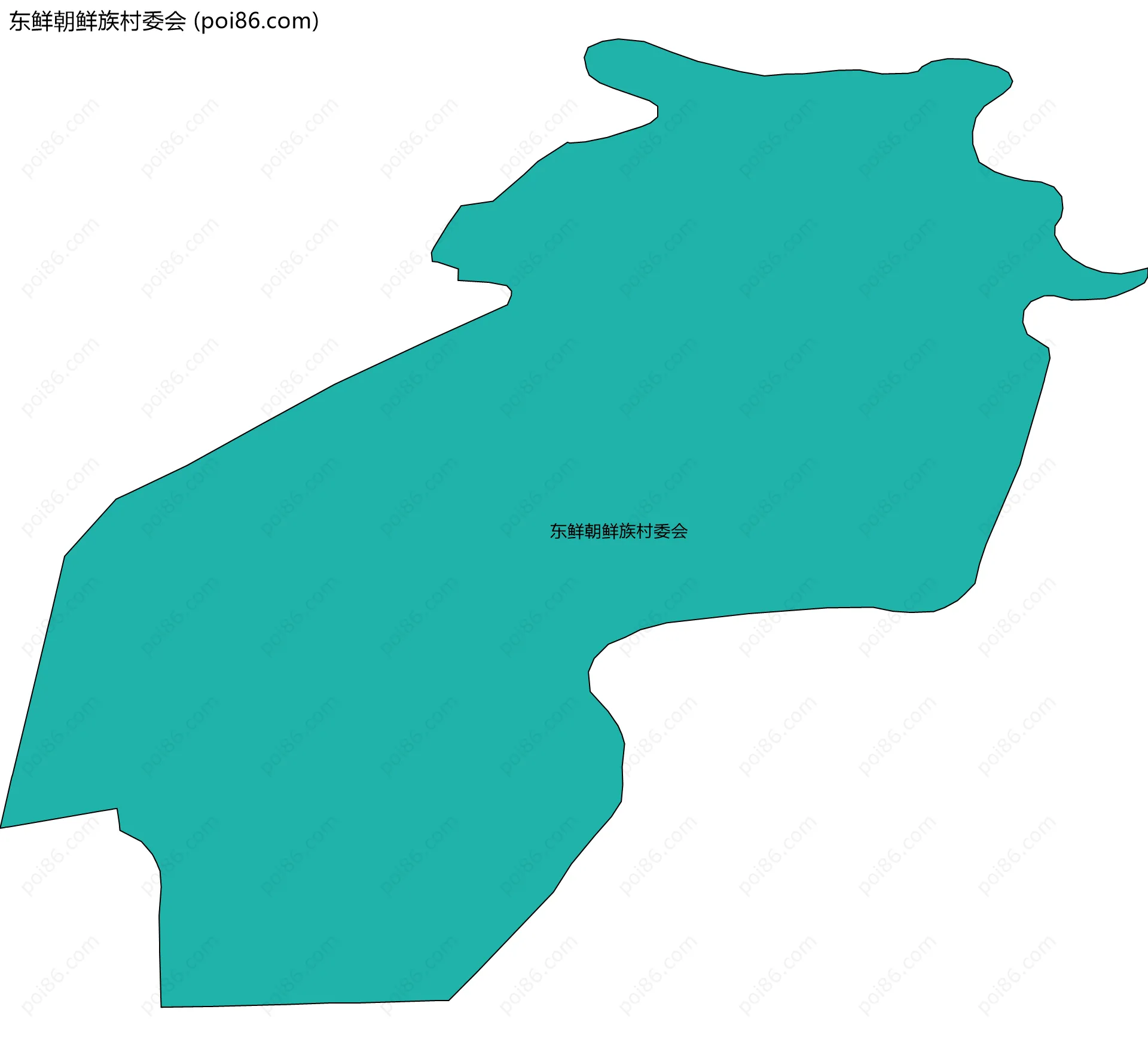 东鲜朝鲜族村委会边界地图