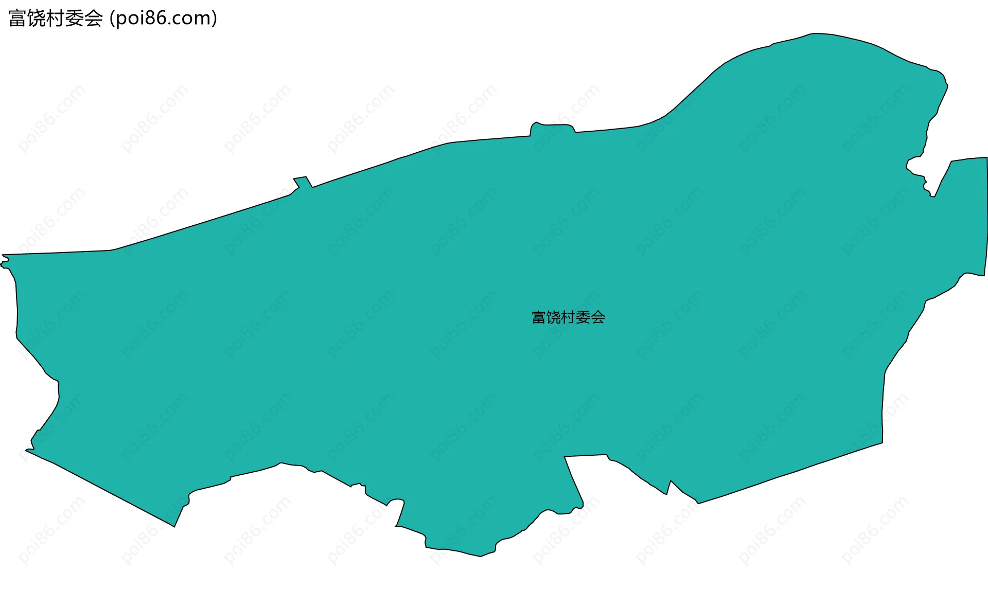 富饶村委会边界地图