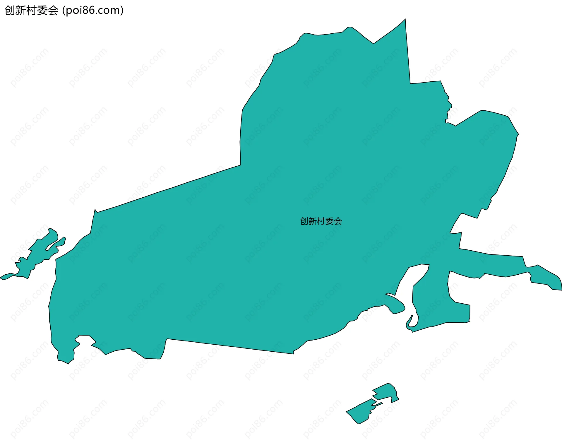 创新村委会边界地图