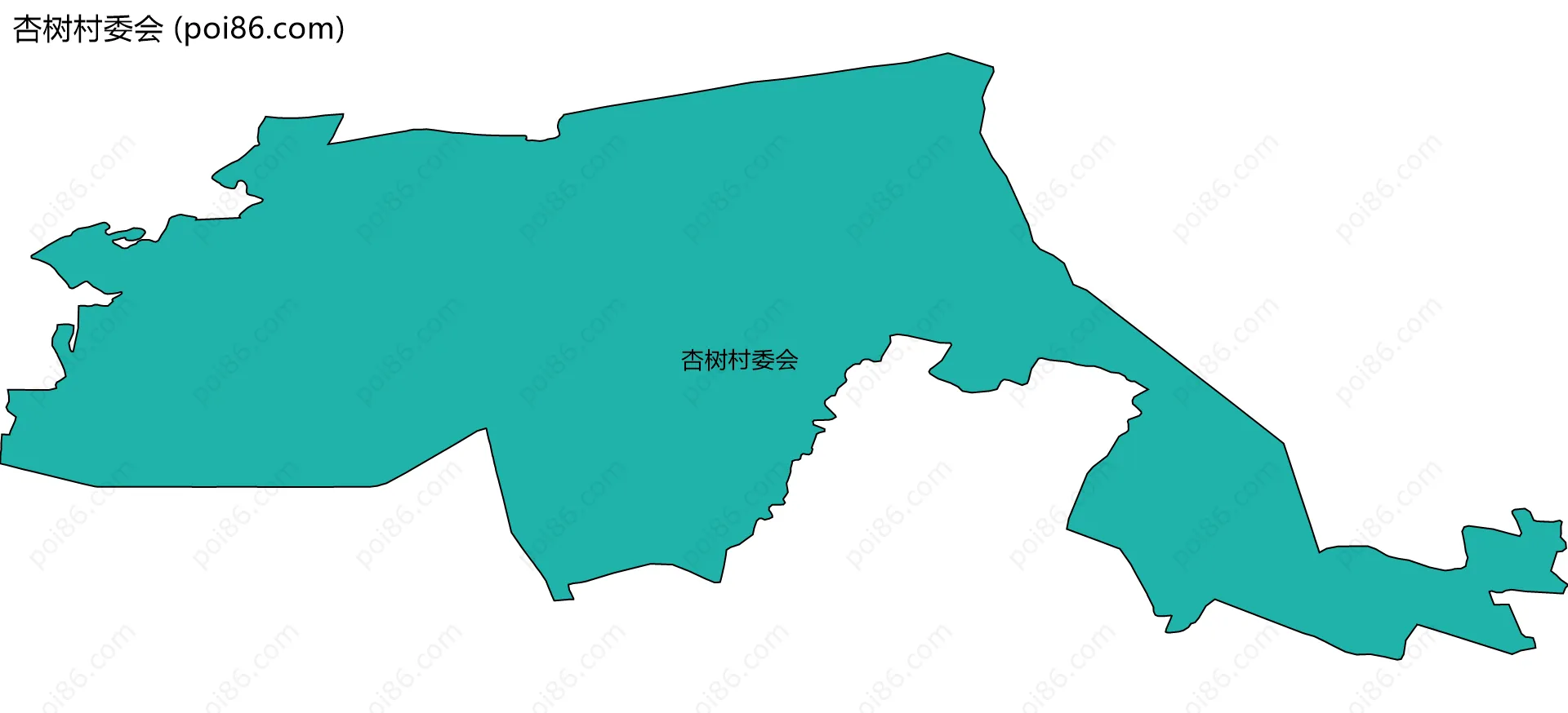 杏树村委会边界地图