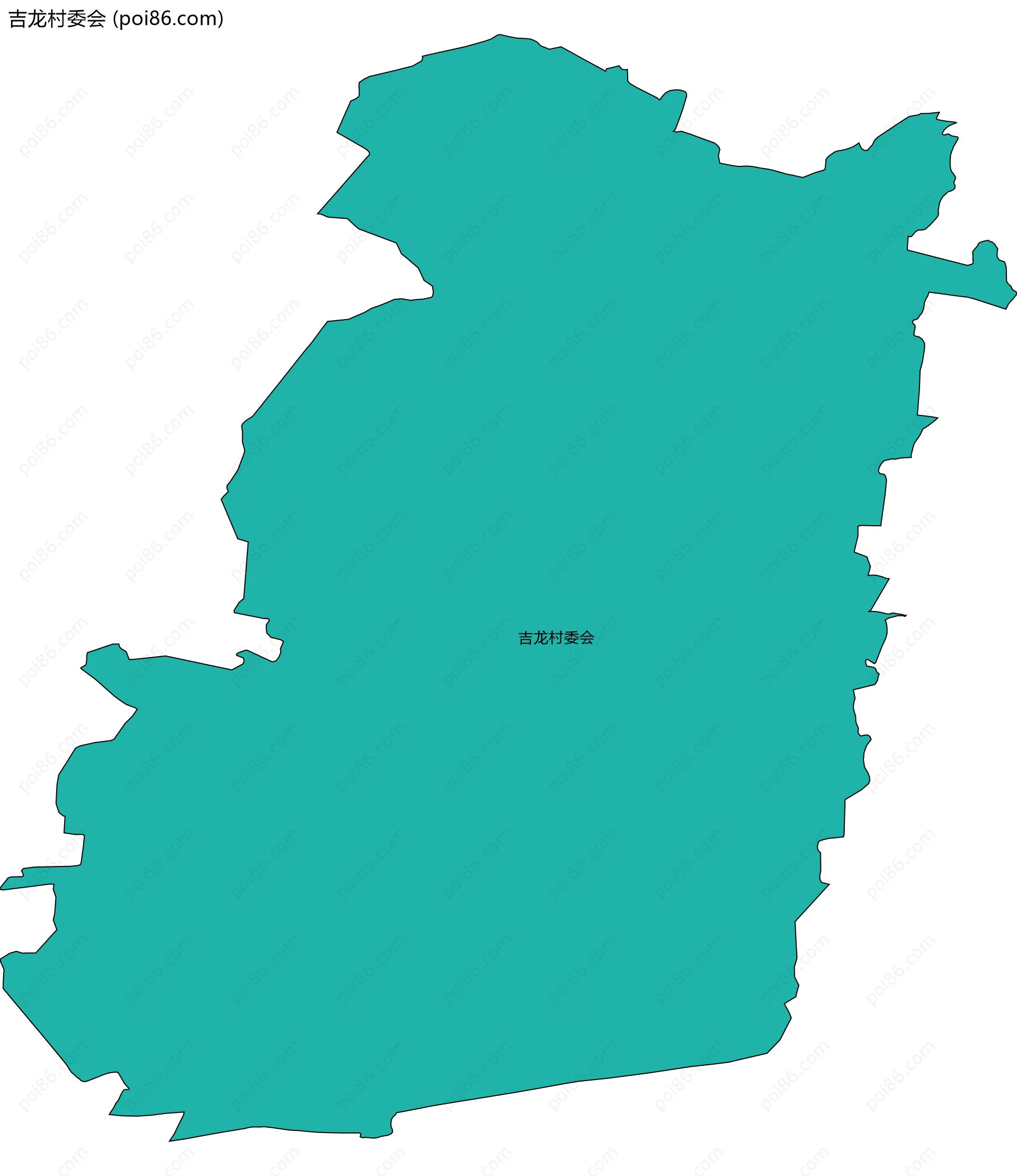 吉龙村委会边界地图