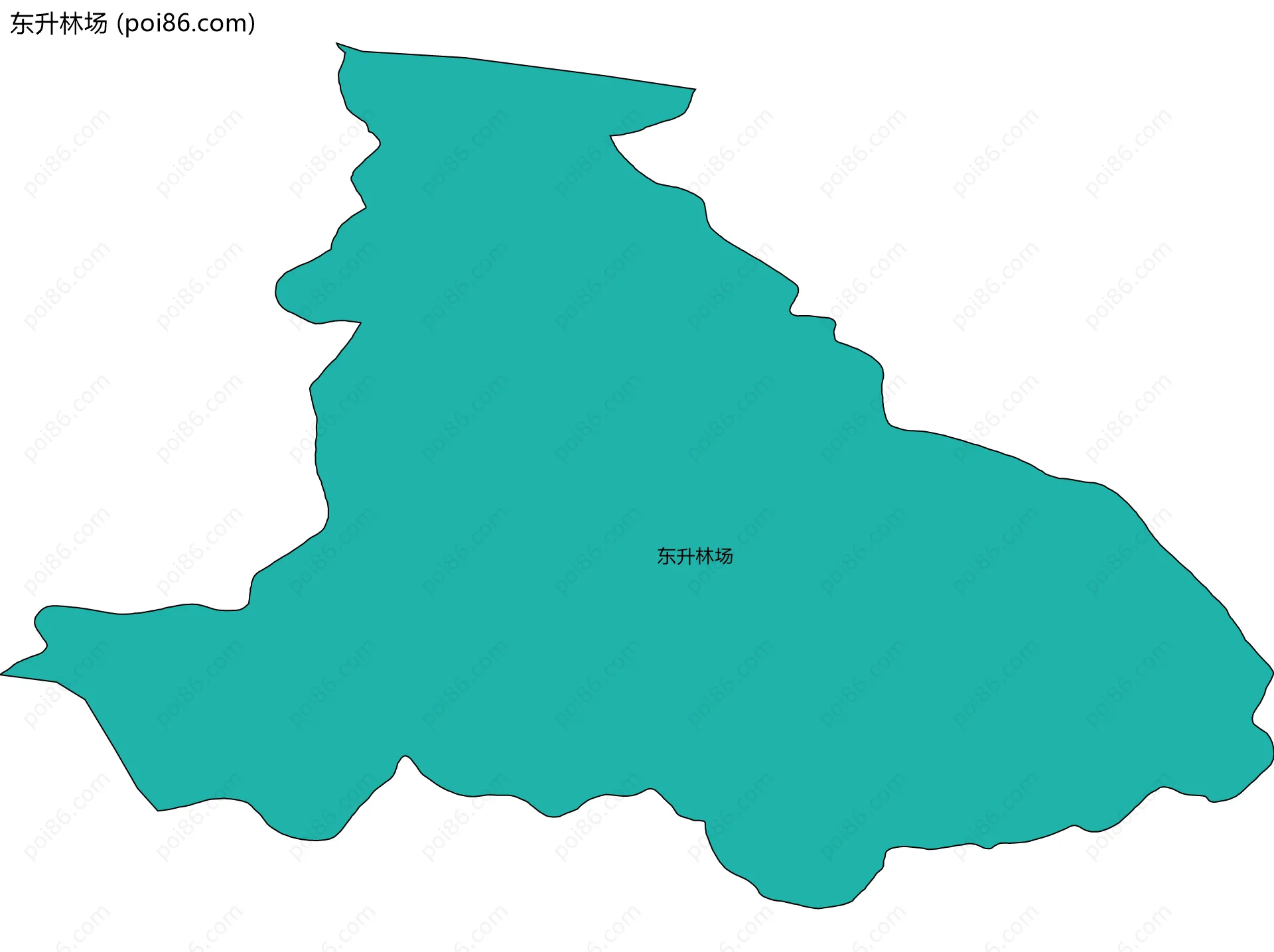 东升林场边界地图