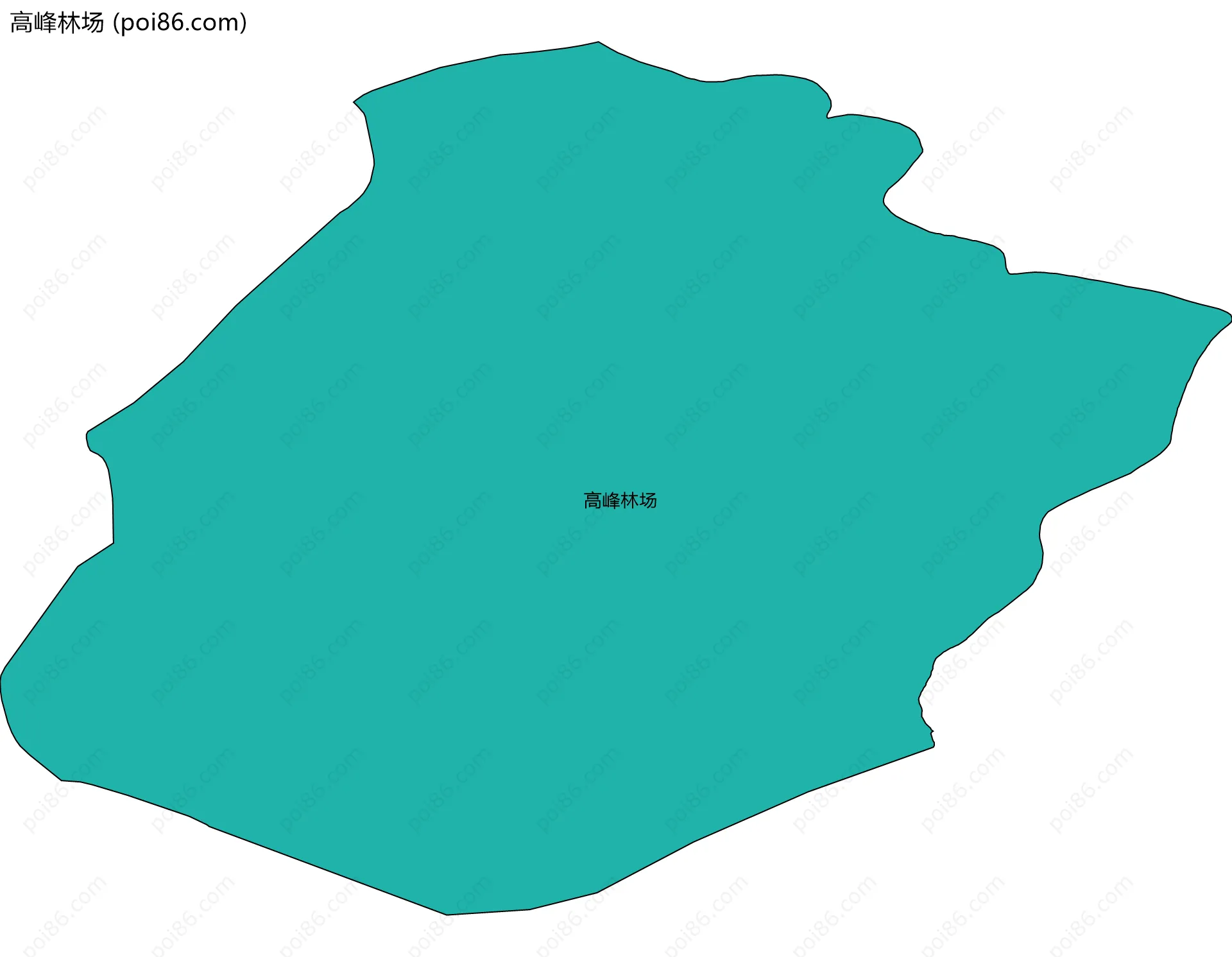 高峰林场边界地图