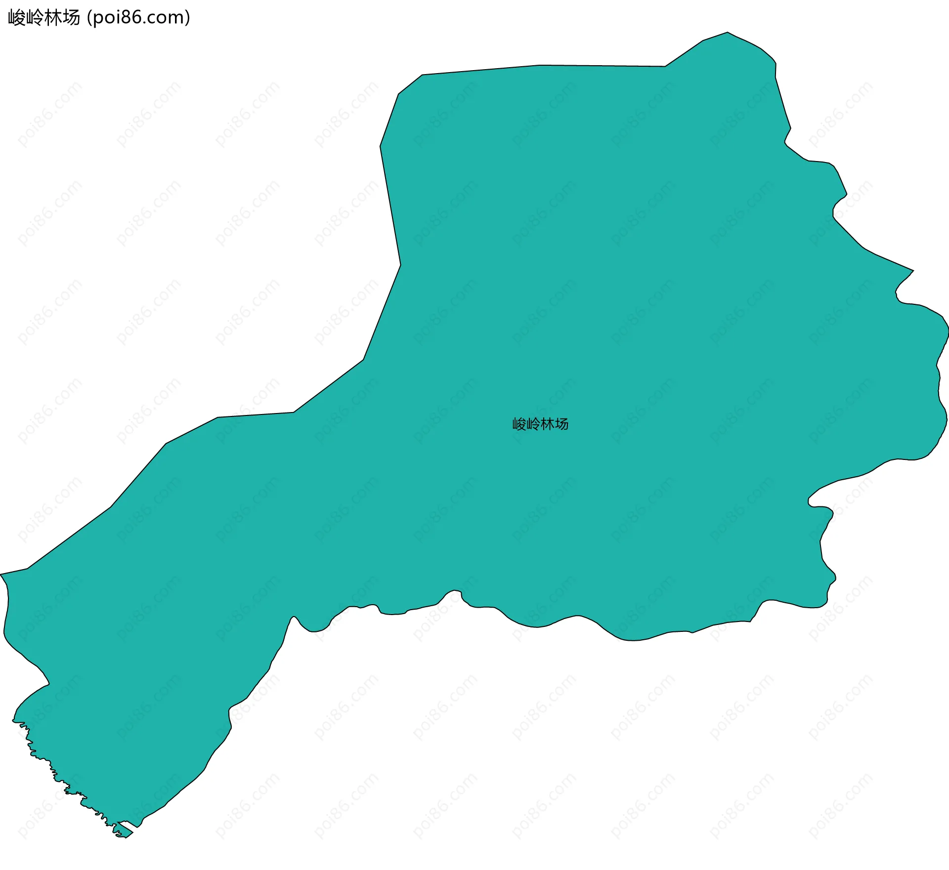 峻岭林场边界地图