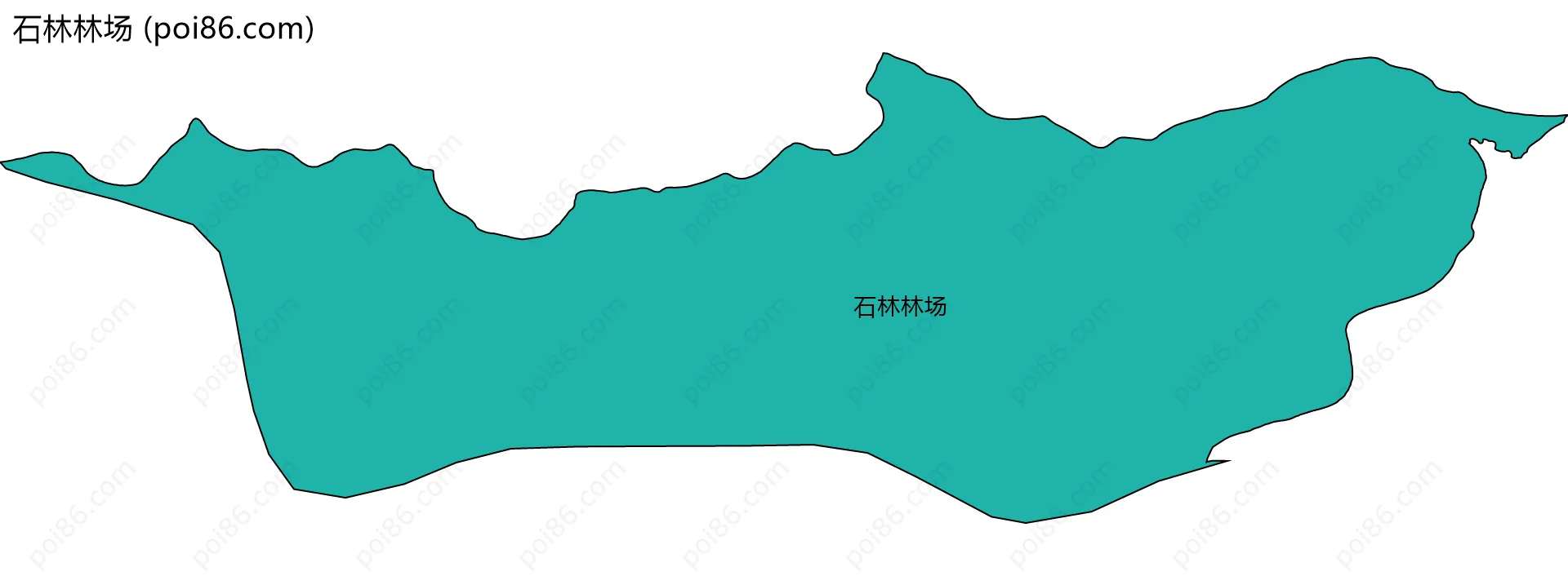 石林林场边界地图