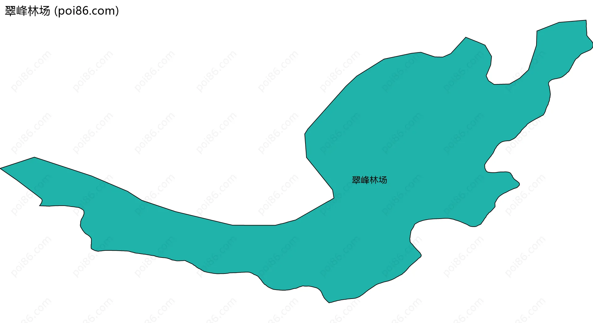 翠峰林场边界地图