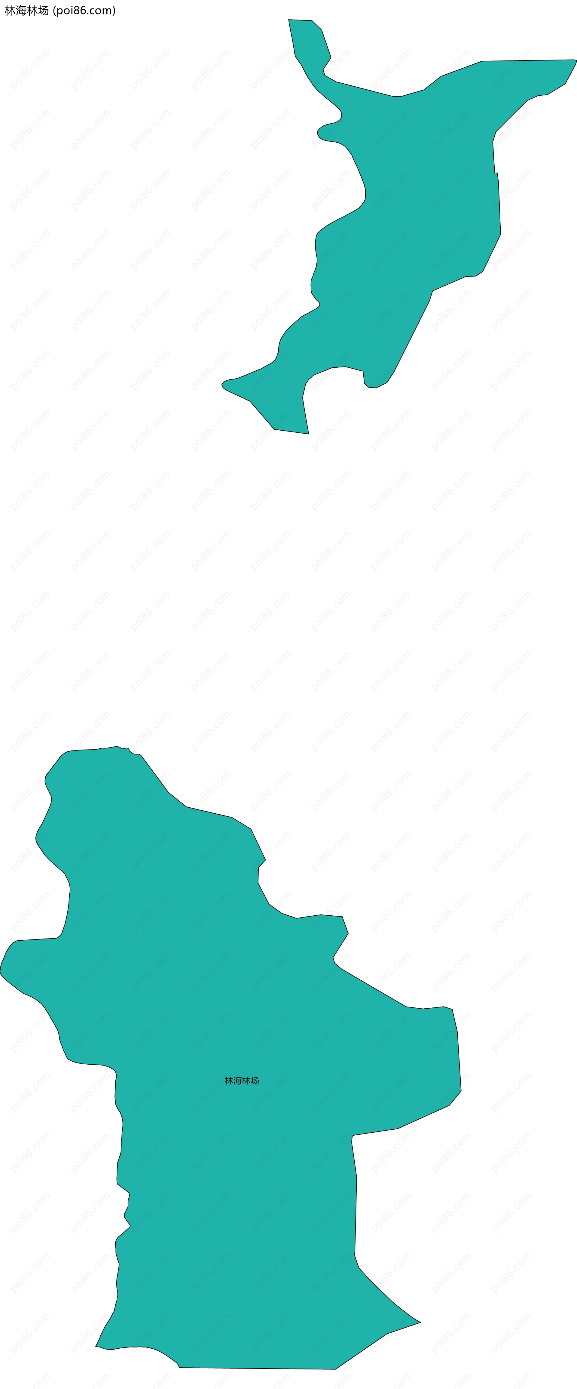 林海林场边界地图