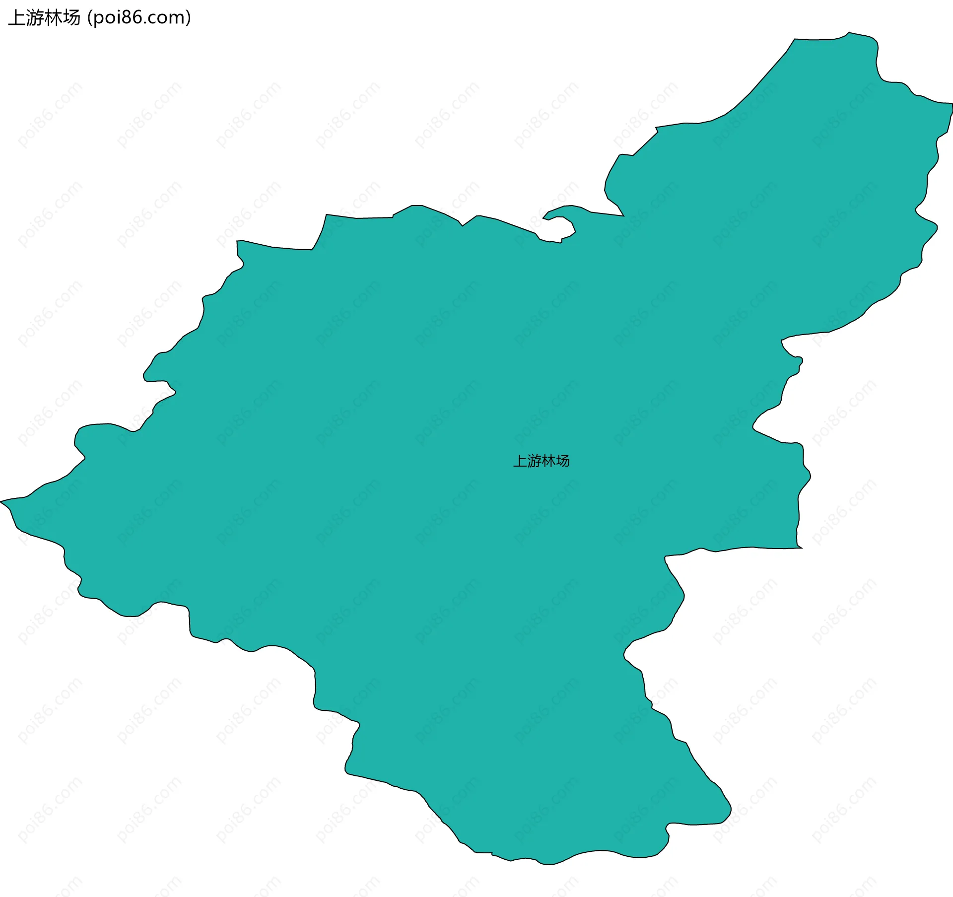 上游林场边界地图