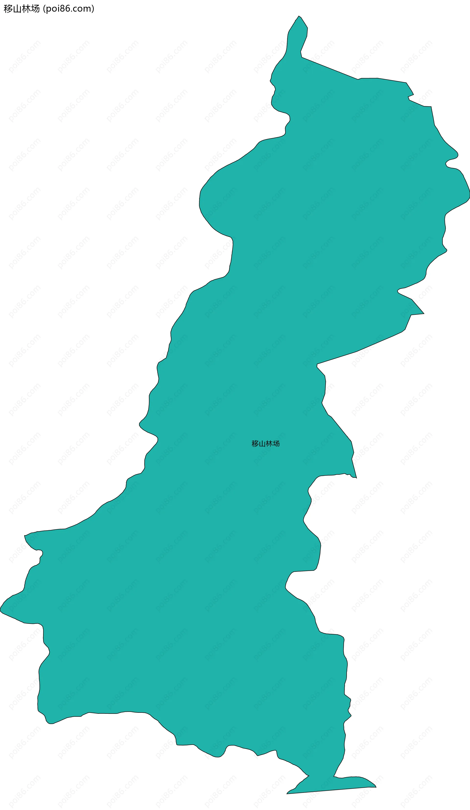 移山林场边界地图