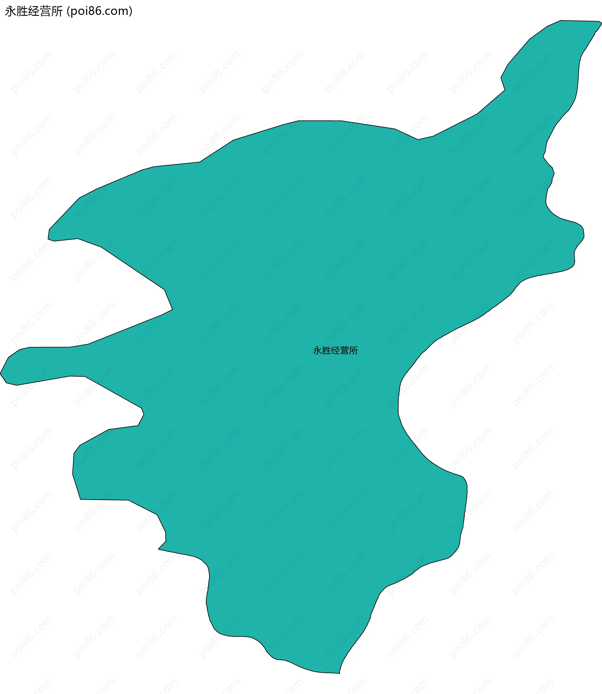 永胜经营所边界地图