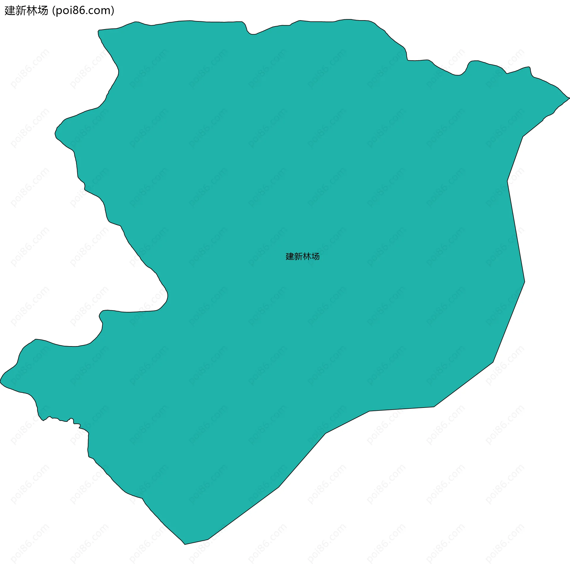 建新林场边界地图