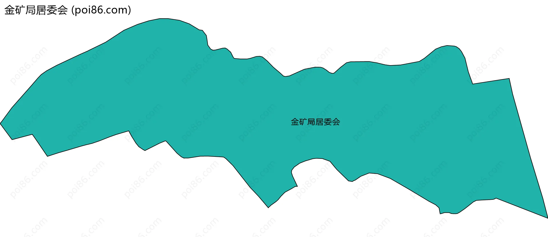 金矿局居委会边界地图
