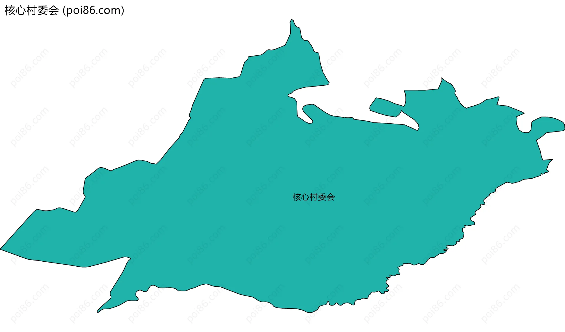核心村委会边界地图
