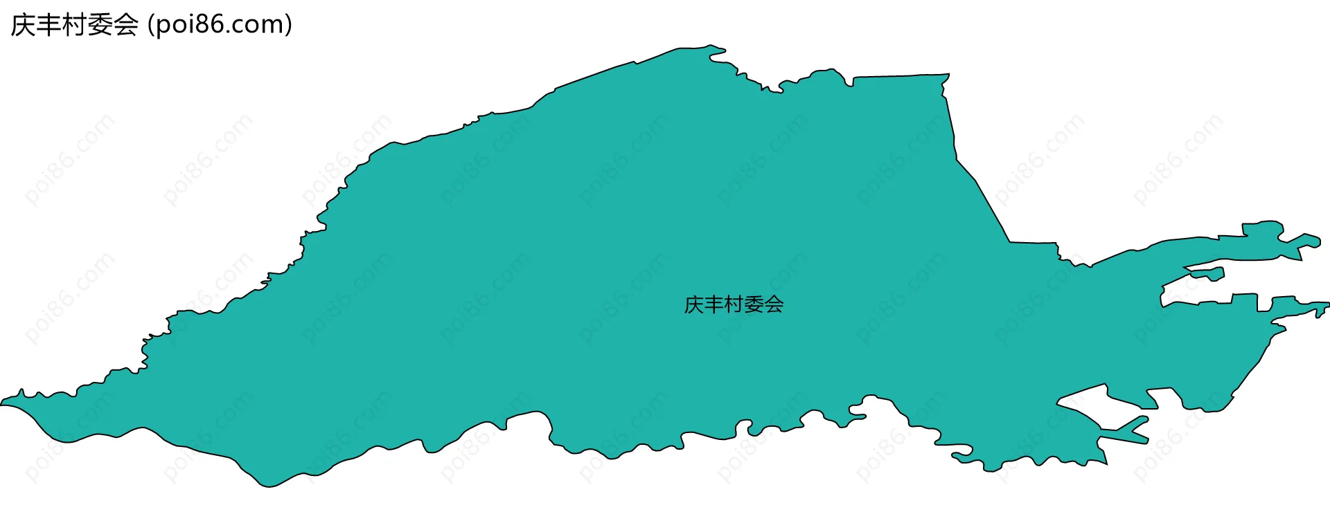 庆丰村委会边界地图