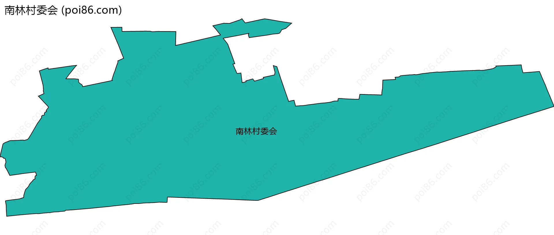 南林村委会边界地图