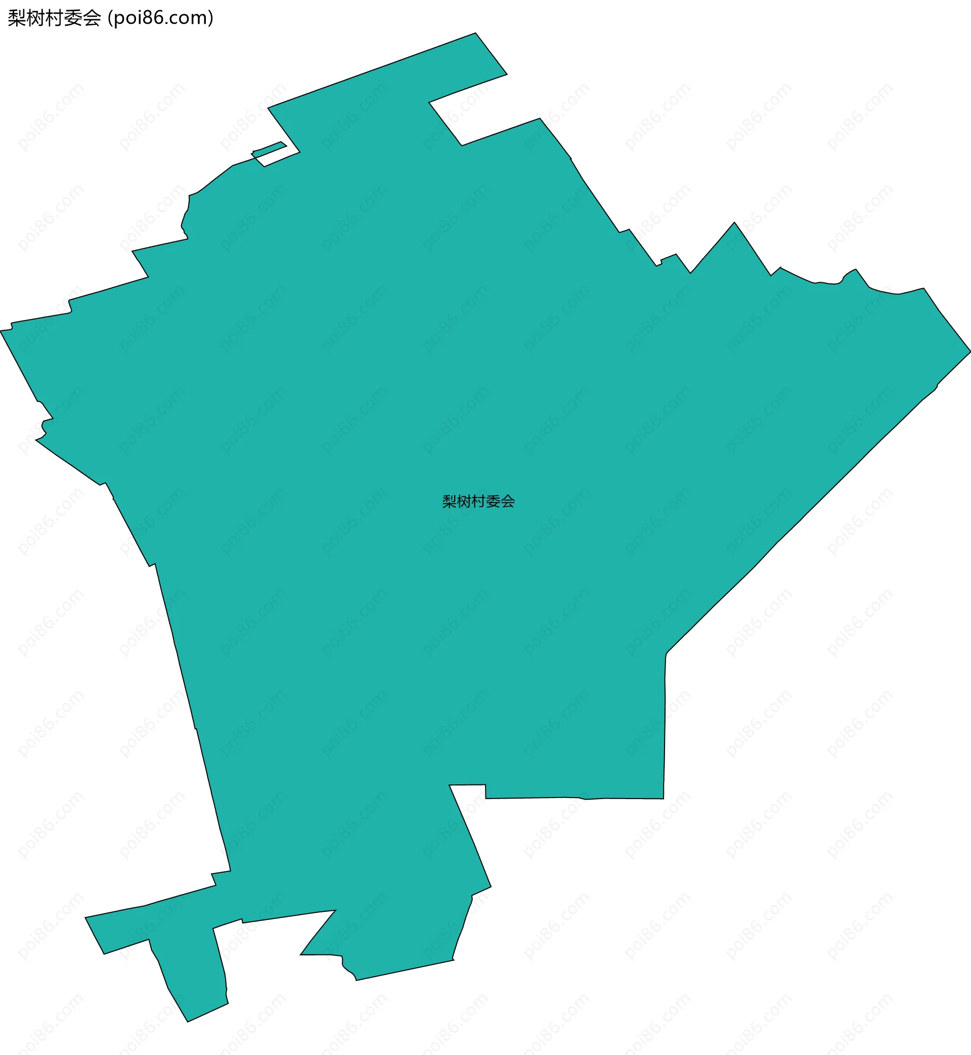 梨树村委会边界地图