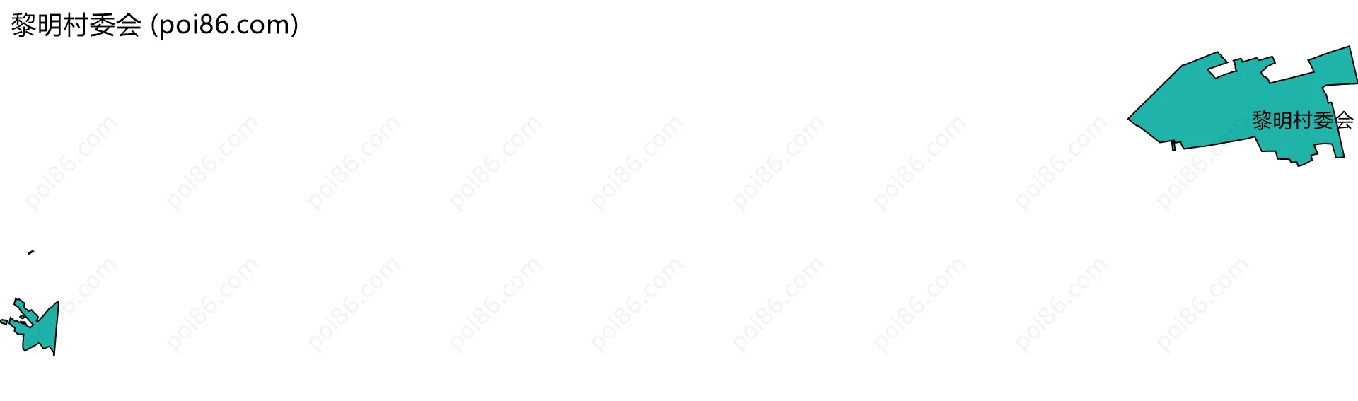 黎明村委会边界地图