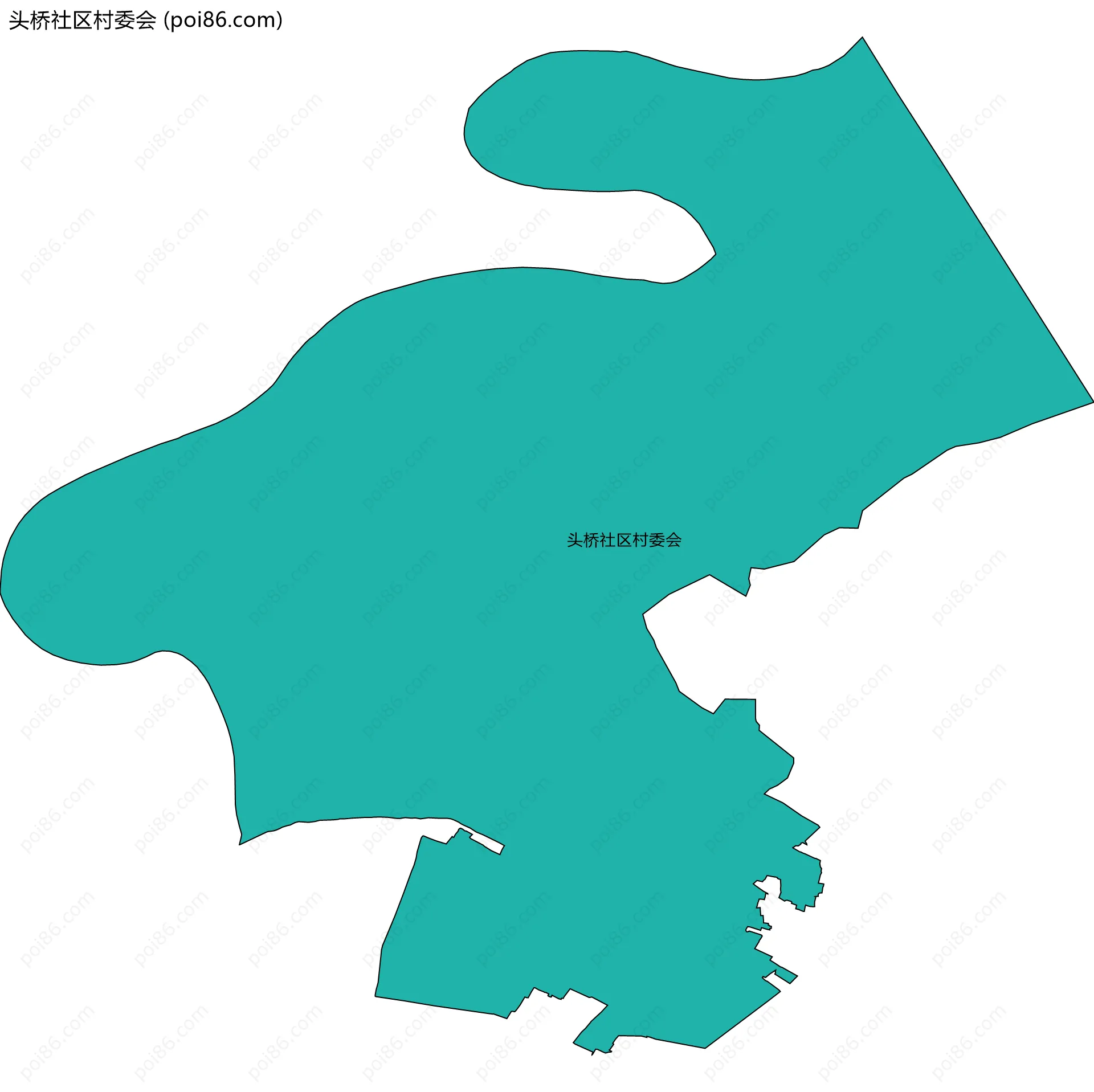 头桥社区村委会边界地图