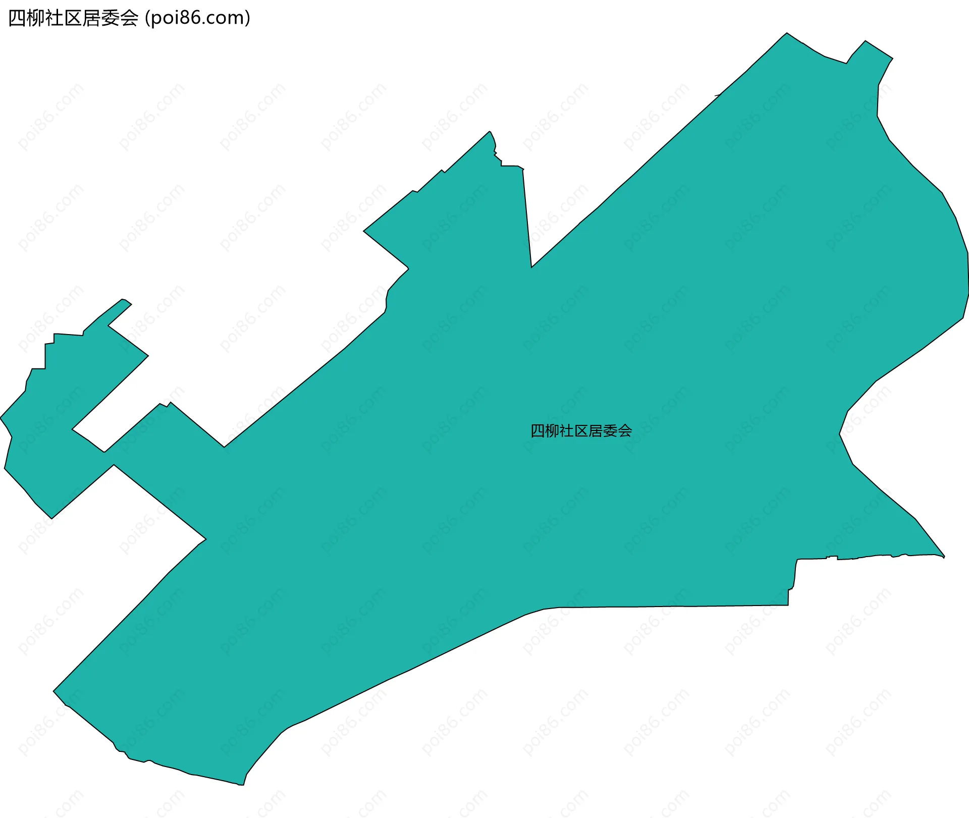 四柳社区居委会边界地图