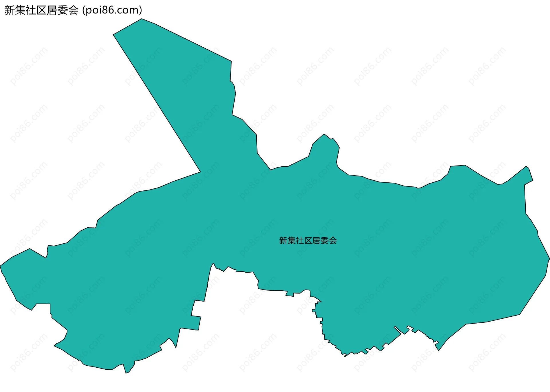 新集社区居委会边界地图