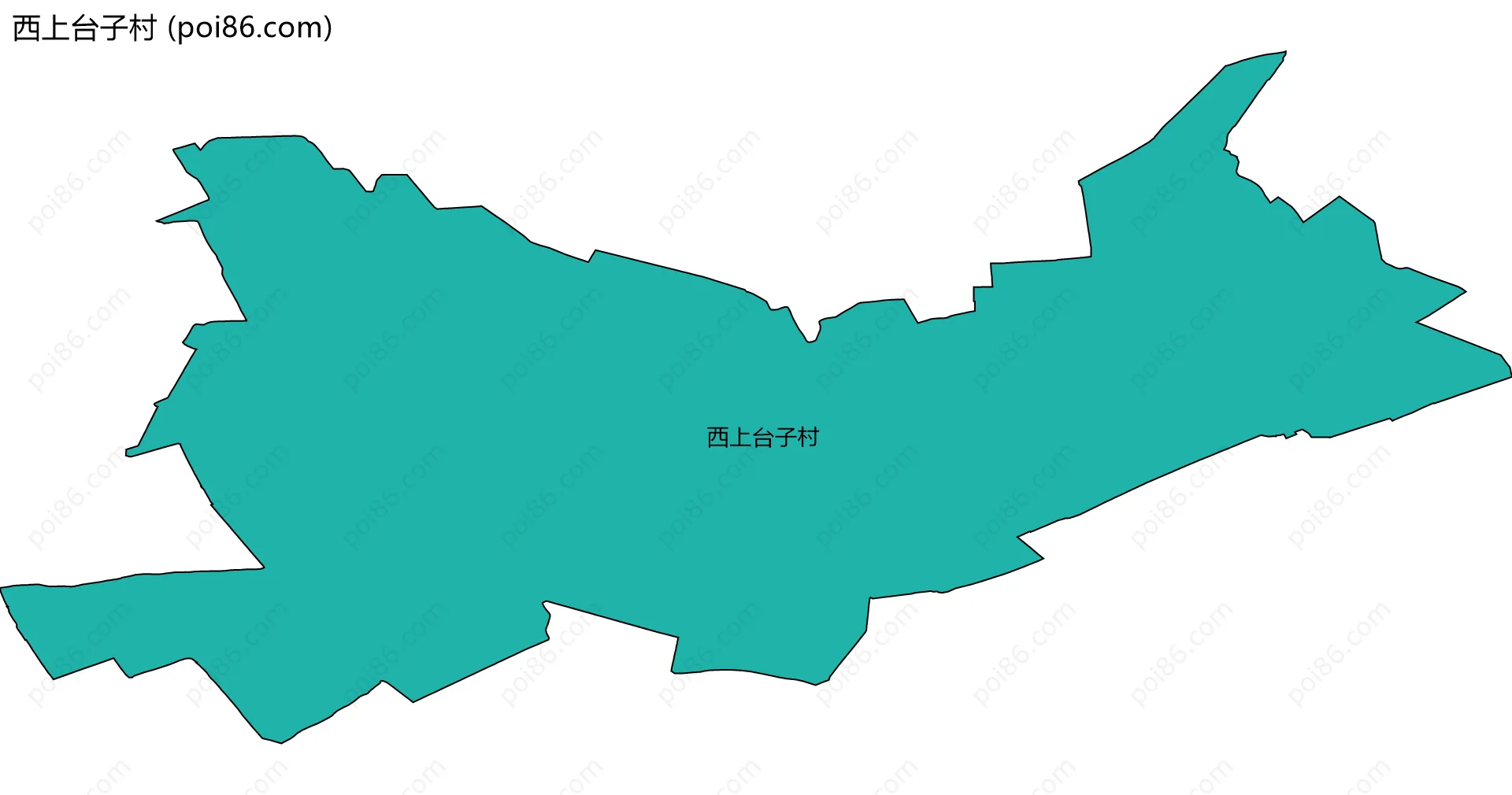 西上台子村边界地图