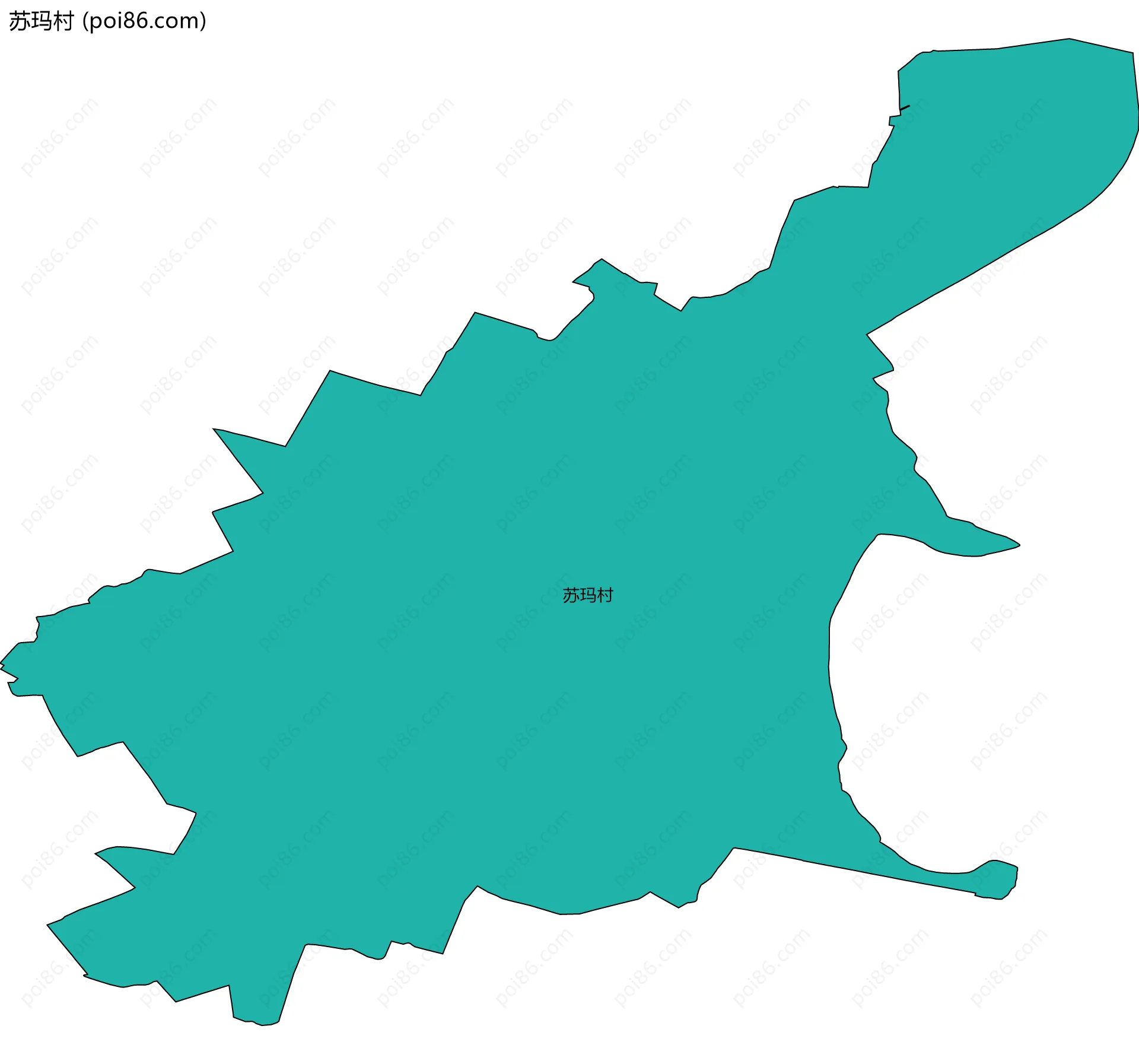 苏玛村边界地图