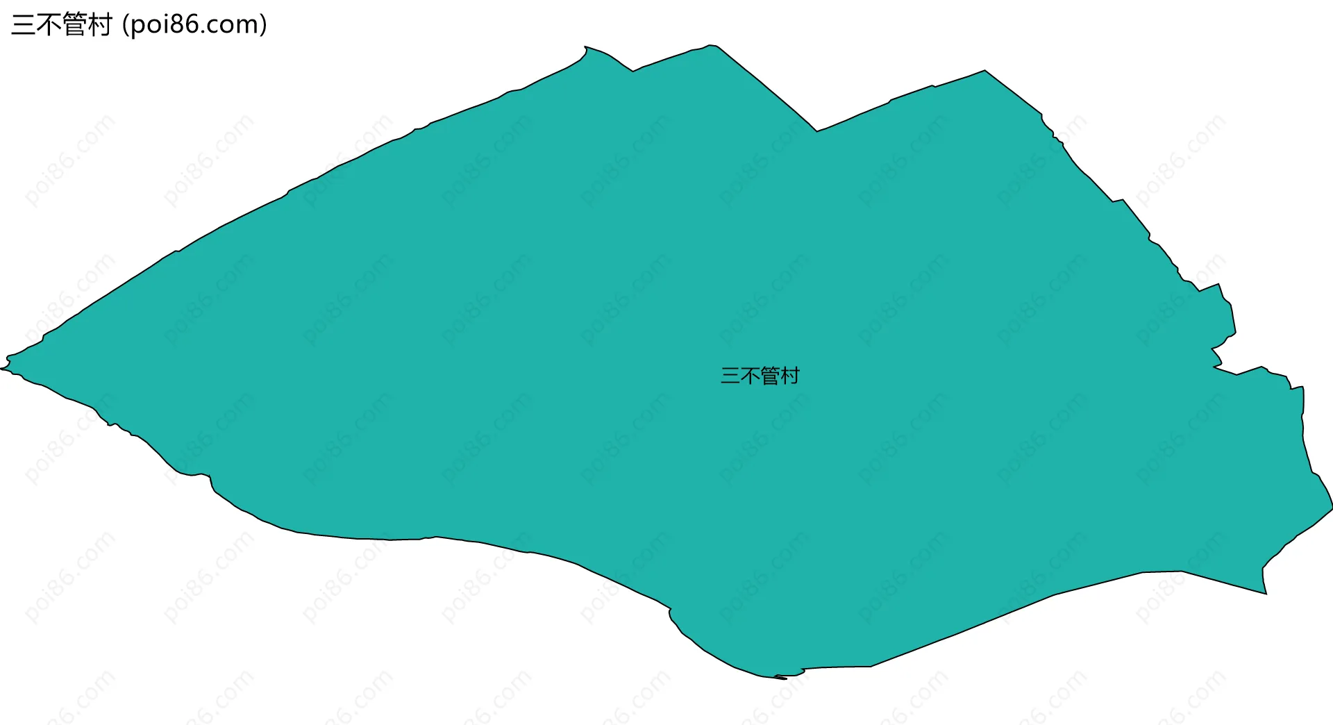 三不管村边界地图